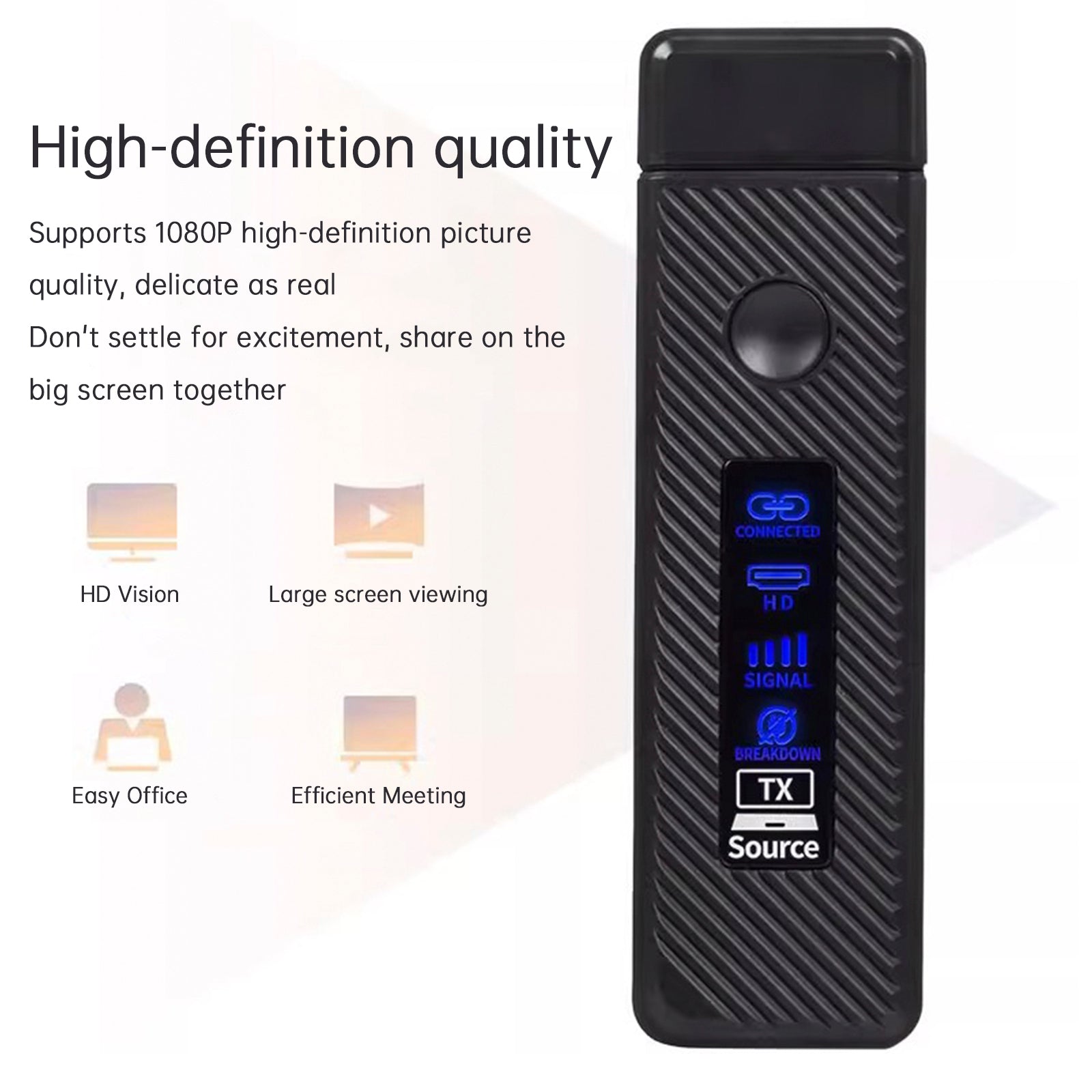 HDMI draadloze projector met hetzelfde scherm HD 1080P 50M videozenderontvanger