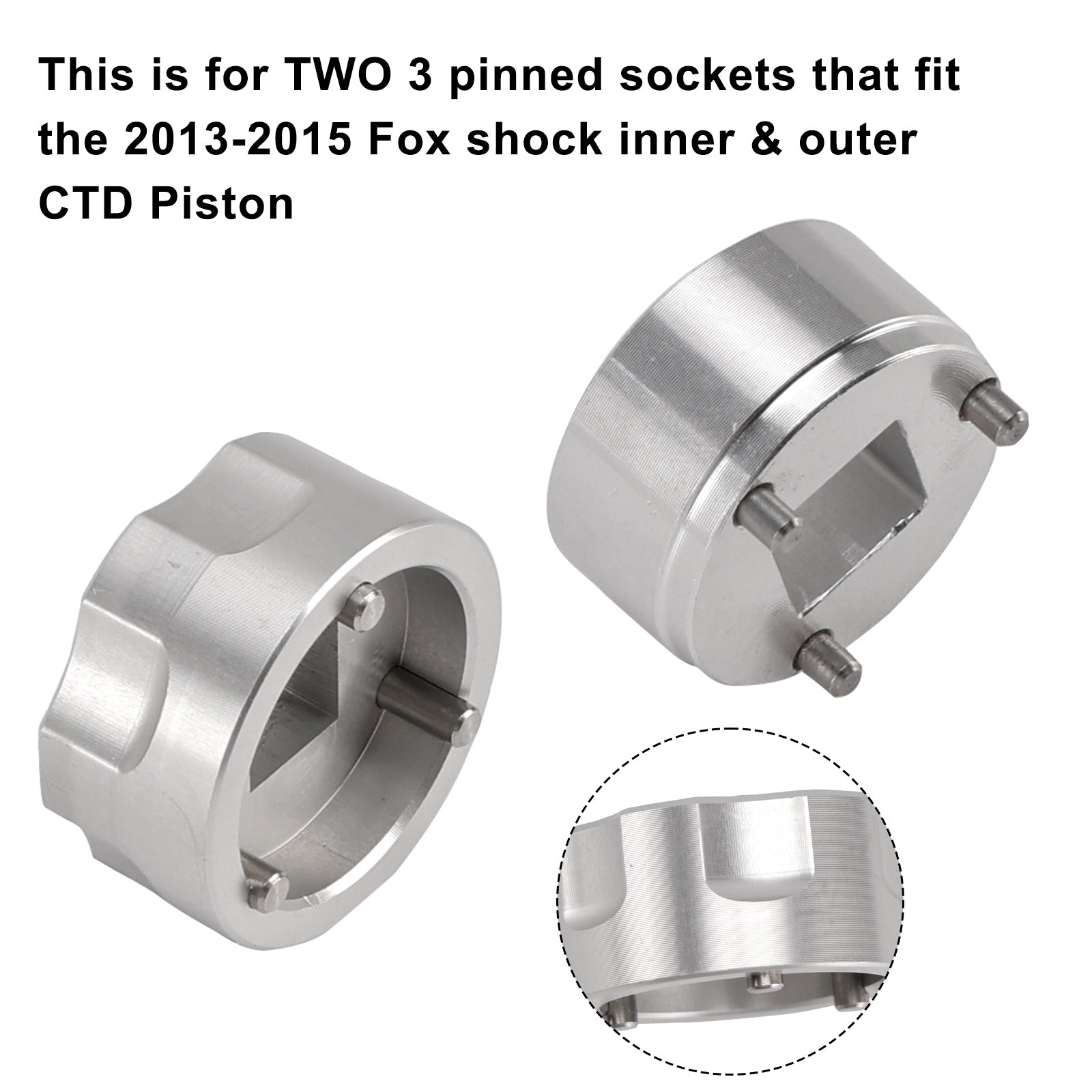 3-pins CTD-zuigerset - Binnen & Buitenste stopcontacten 398-00-348 & 398-00-504 Voor Fox