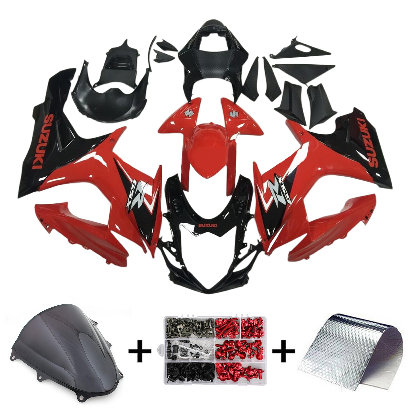 2011-2024 Suzuki GSXR 600/750 K11 Amotopart Injection Fairing Kit Bodywork Plastic ABS #101