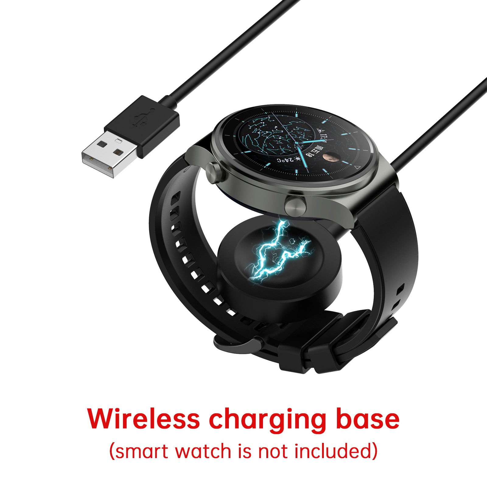 Câble de chargeur de montre de charge sans fil pour Huawei GT3 SE/Buds/3 Pro New/GT3 Pro/D