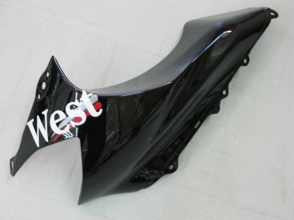 2004-2005 Kawasaki ZX 10R Black White West Racing Fairings Generic
