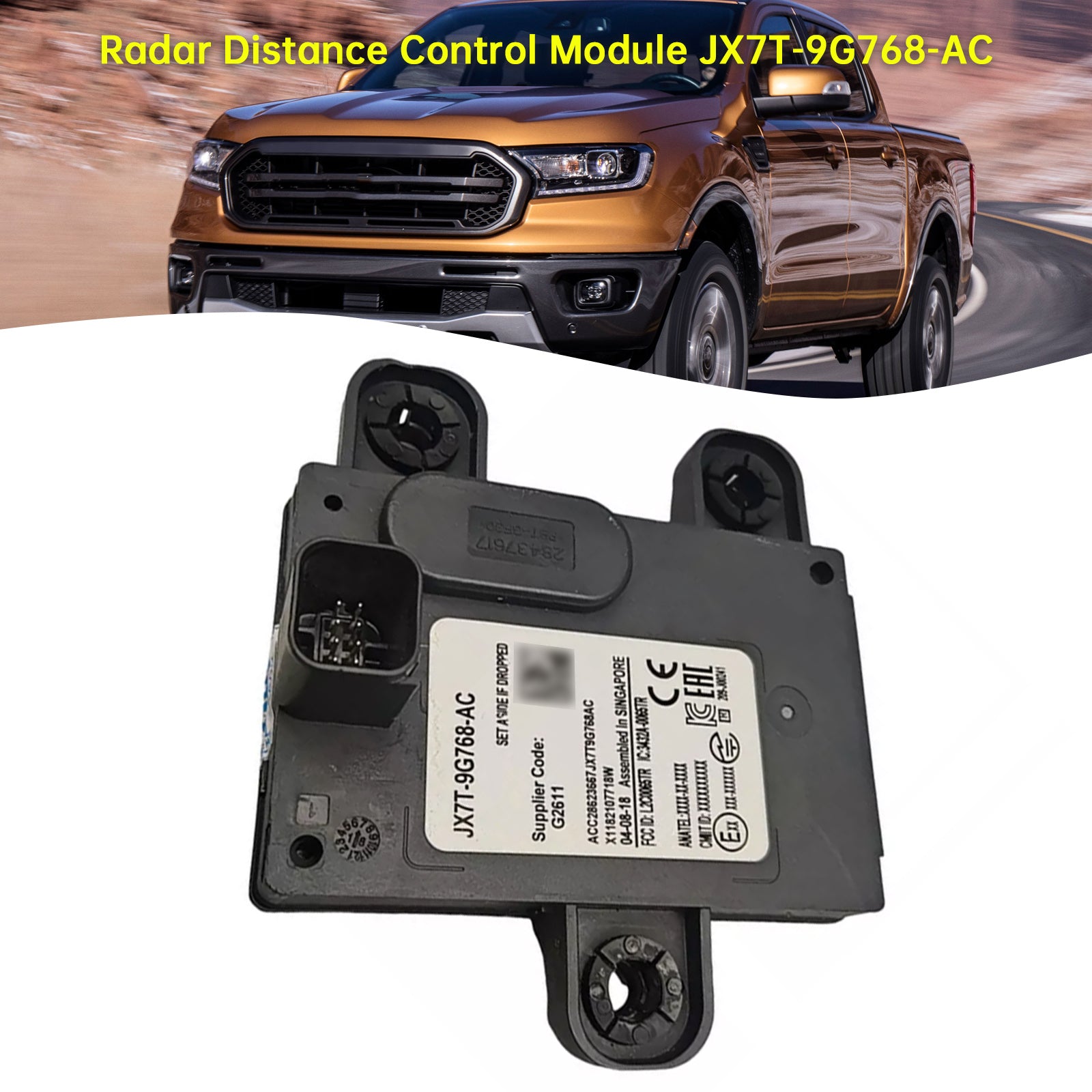 2019-2022 Ford Ranger-radarafstandscontrolemodule JX7T-9G768-AC