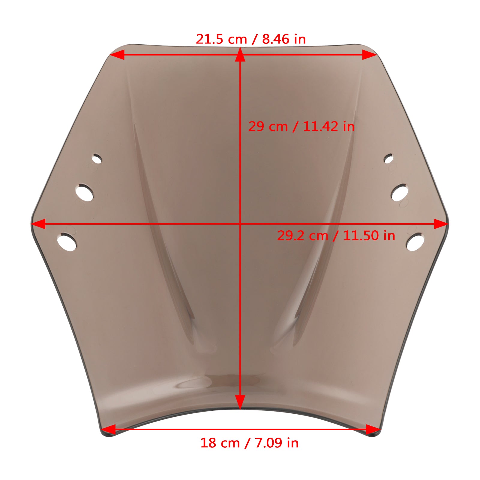 Moto avec guidon 22mm / 7/8 "pare-brise pare-brise universel