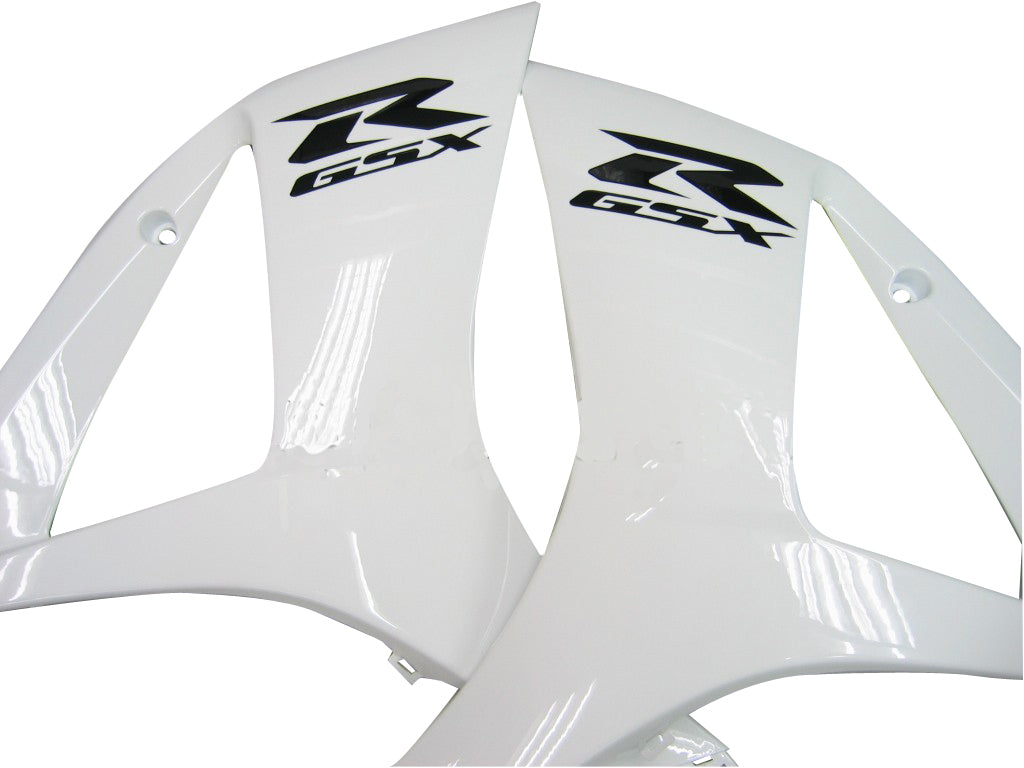 2007-2008 Suzuki GSXR 1000 White GSXR Racing Fairings Generic