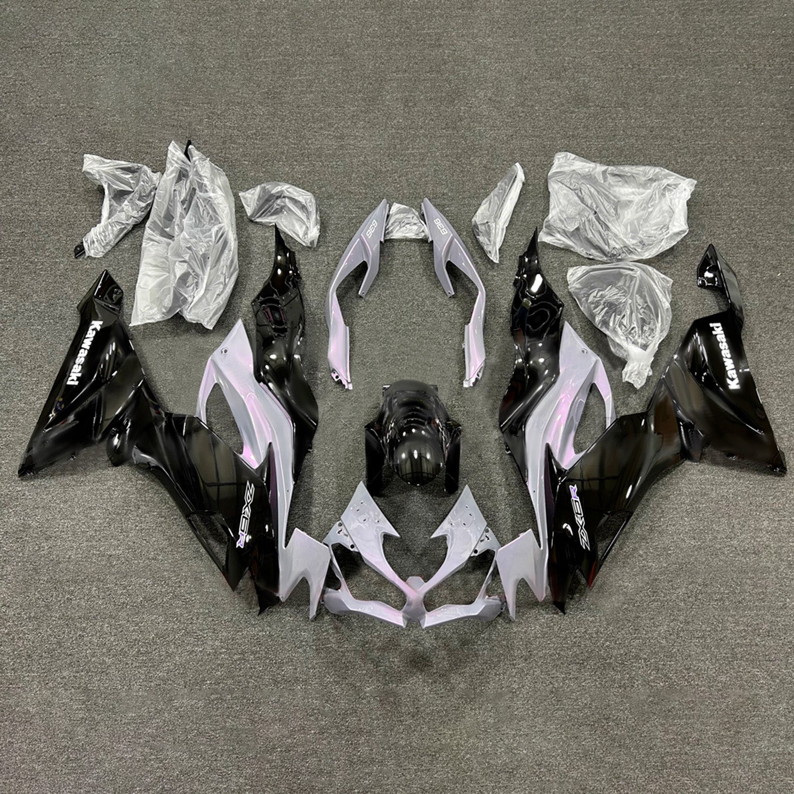 Injection Fairing Kit Bodywork Plastic ABS fit For Kawasaki ZX6R 2019-2023