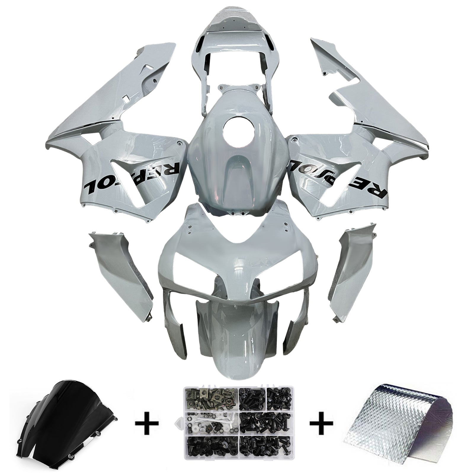 Kit de carenado de inyección carrocería plástico ABS para Honda CBR600RR 2003-2004 F5