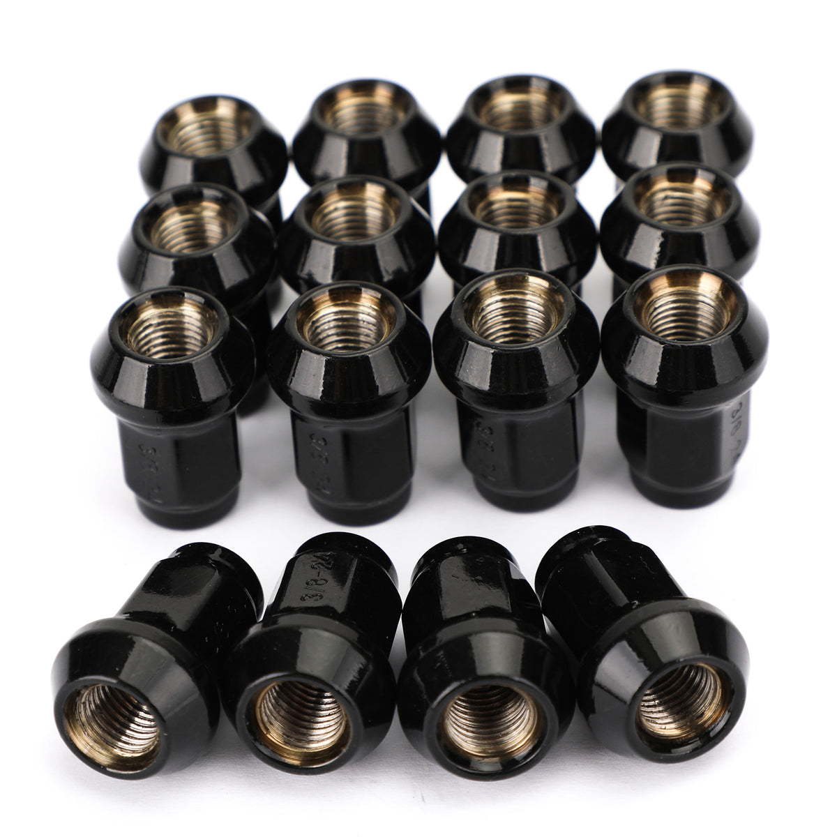 2012-2013 Polaris Ranger RZR 4 800 Areyourshop 16 Pack Black 3/8"-24 Tapered Lug Nuts Generic