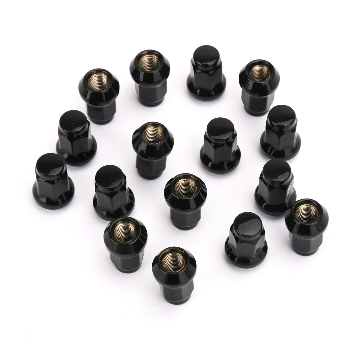 2015-2015 Polaris Ranger 900 XP EPS Deluxe Areyourshop 16 Pack Black 3/8"-24 Tapered Lug Nuts Generic