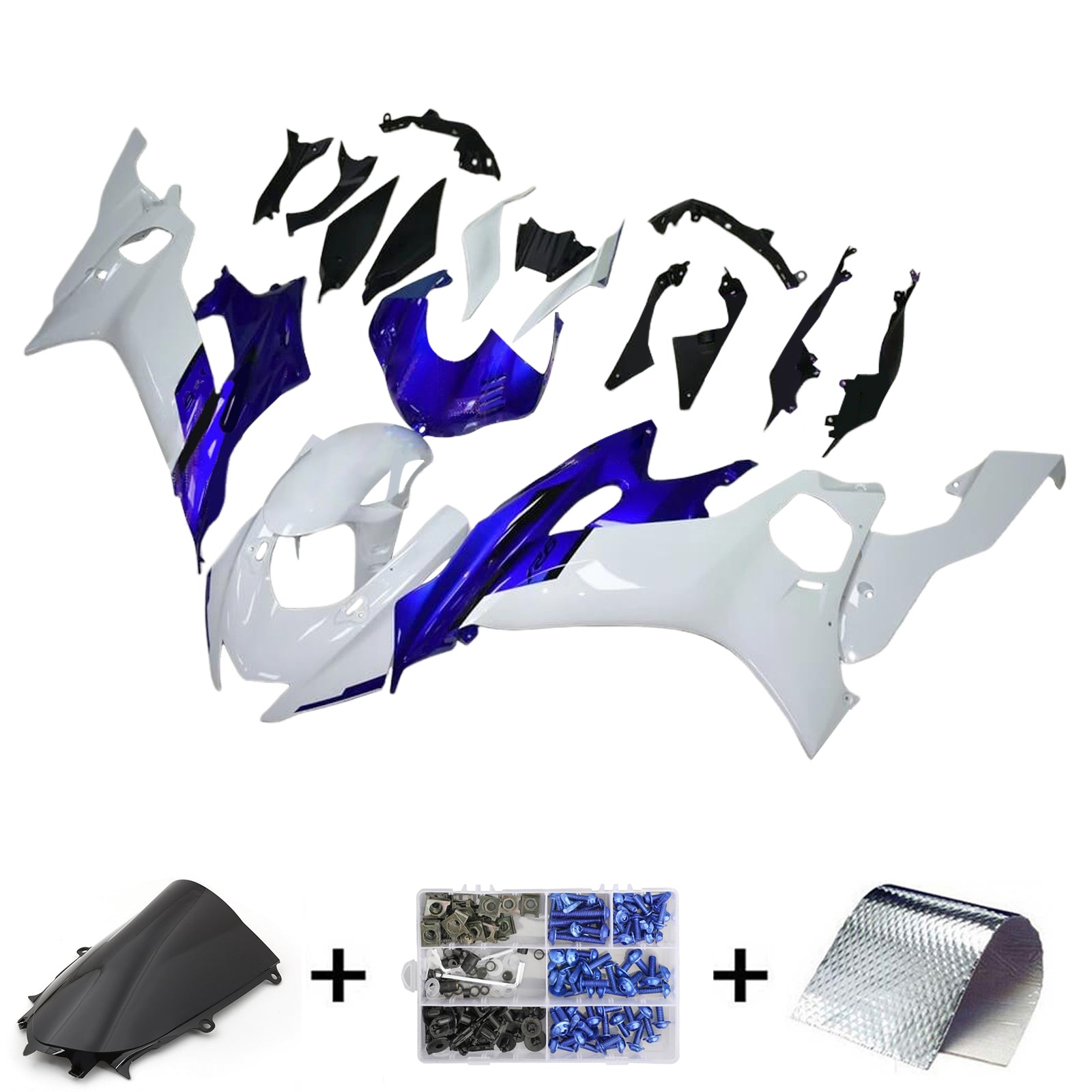 Kit de carénage d'injection Yamaha YZF-R6 2017-2023 carrosserie plastique ABS