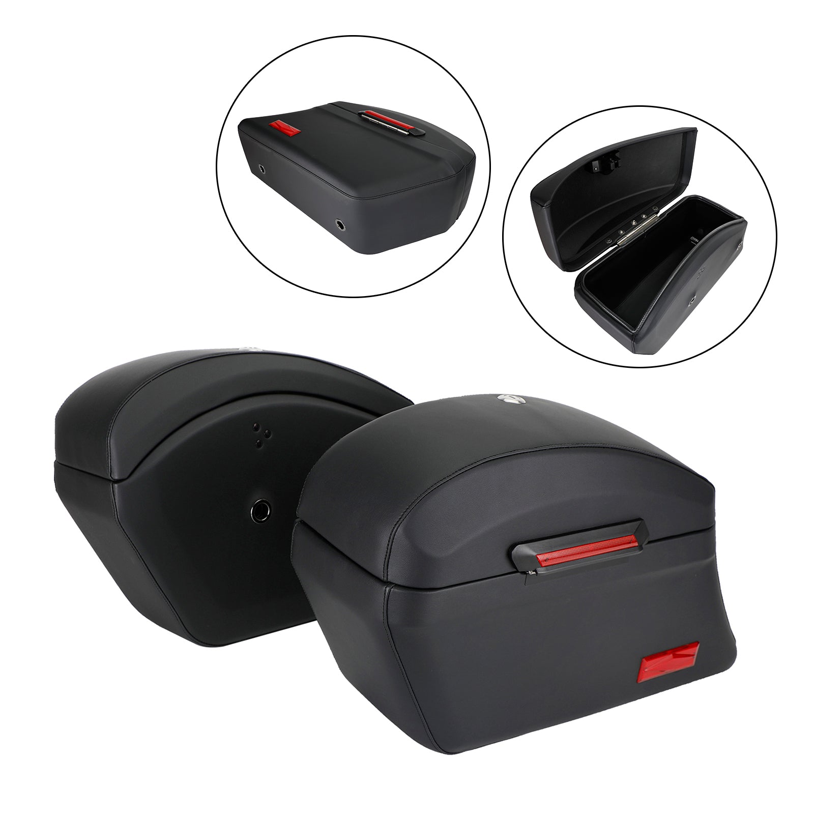 Heavy Duty Mounting Kit & Hard Bags Saddlebags For Fat Boy Softai Road King