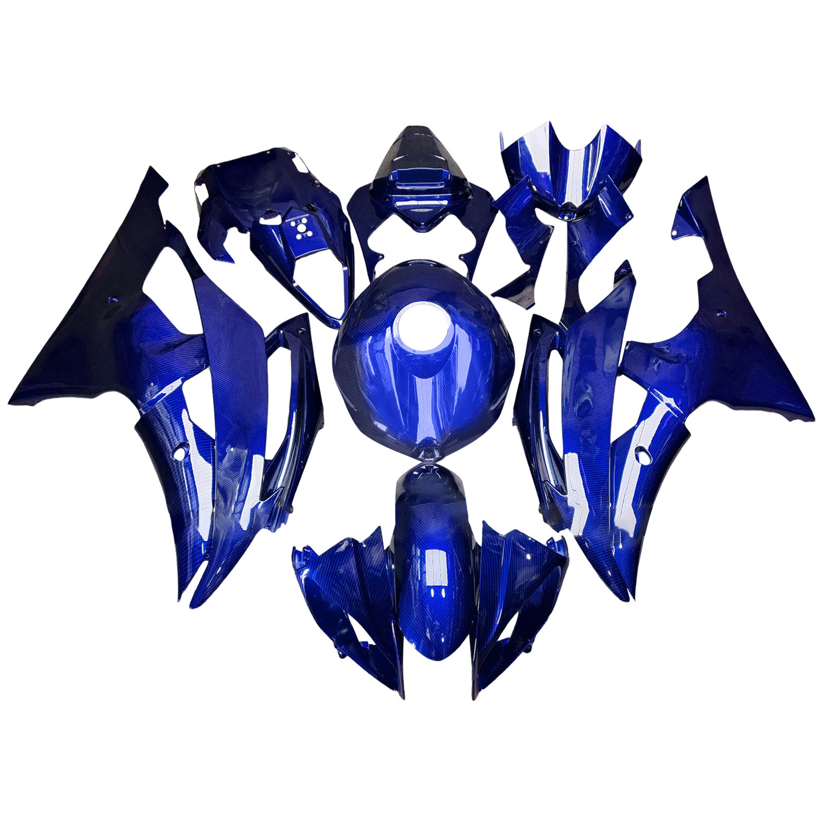 Kit de carénage d'injection carrosserie plastique ABS pour Yamaha YZFR6 YZF-R6 2008-2016