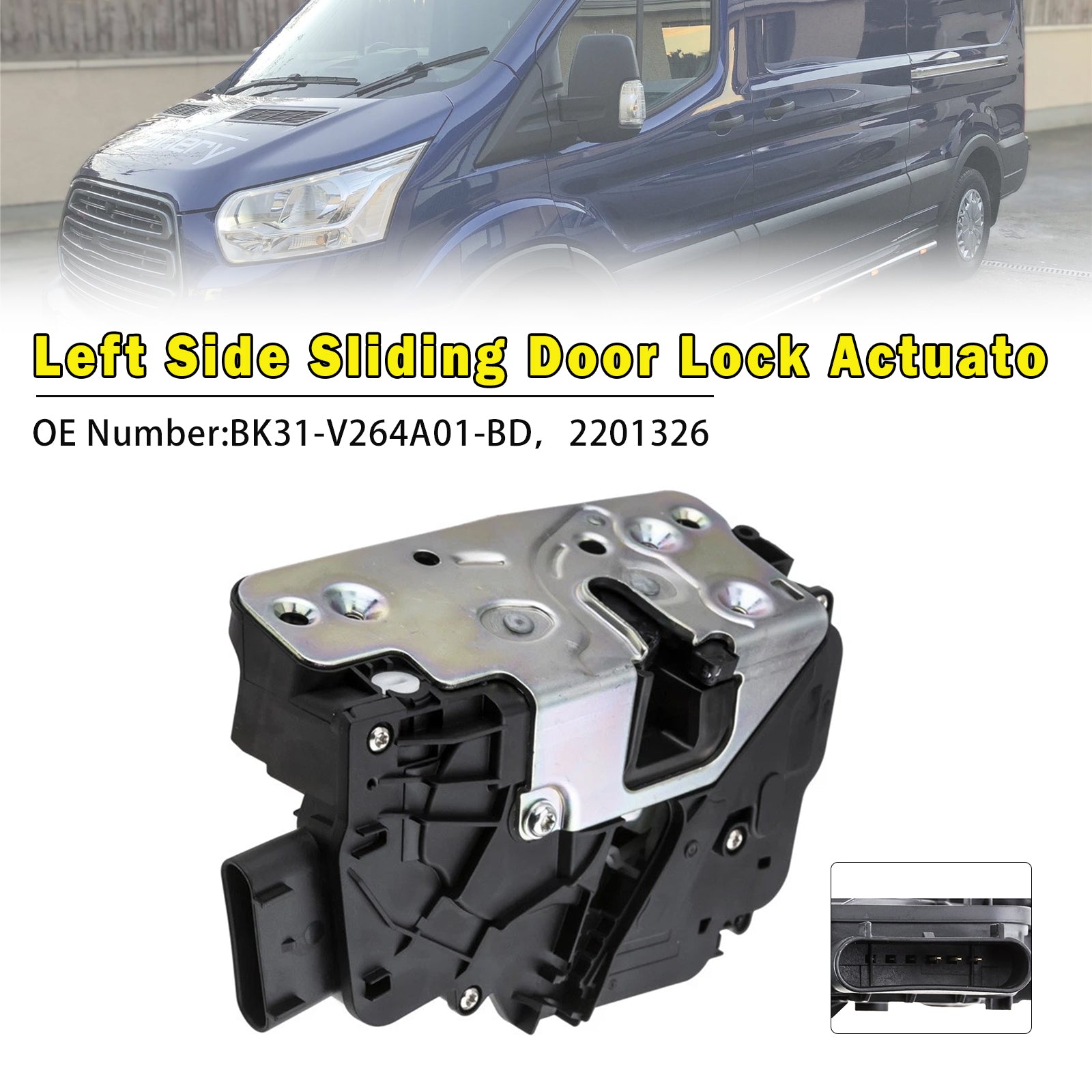 Passenger Side Sliding Door Lock Actuator For Ford Transit MK8 2014-2024 2201326