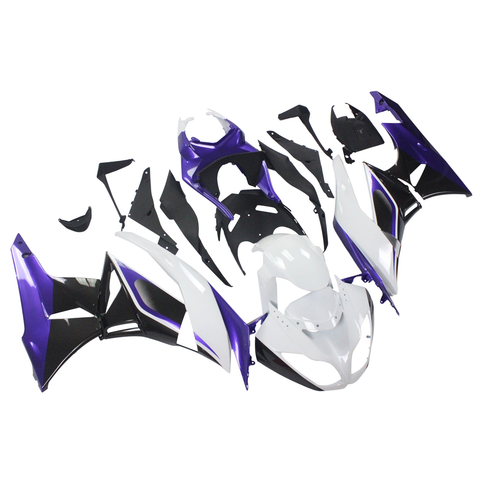 Injection Fairing Kit Bodywork Plastic ABS fit For Kawasaki ZX6R 636 2009-2012