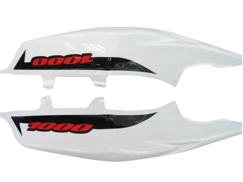 2007-2008 Suzuki GSXR 1000 Blanc & Noir GSXR Racing Carénages Générique