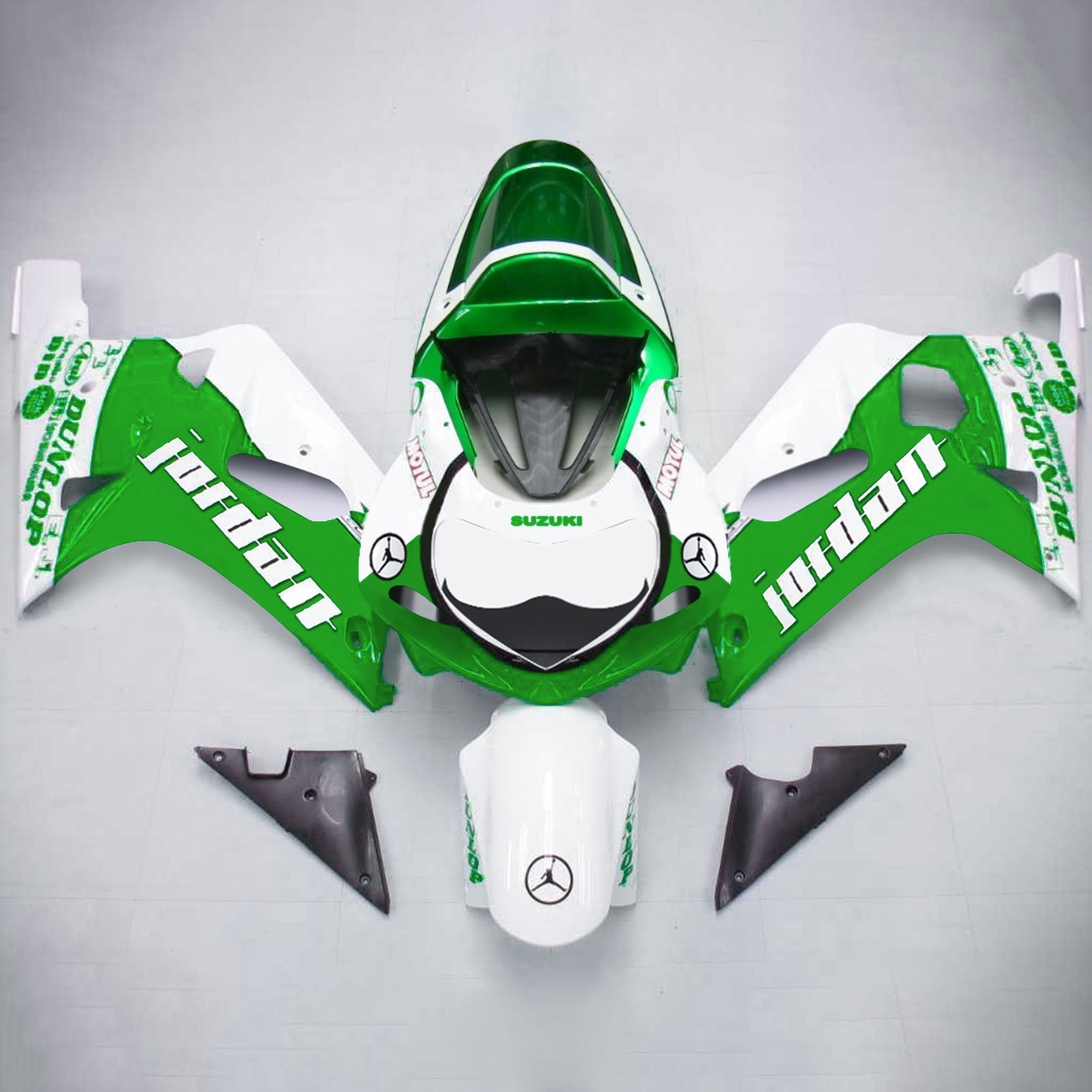 2001-2003 Suzuki GSXR750 K1 Kit de carénage injection AMOTOPART BORDSWORD PLASTIQUE ABS # 122