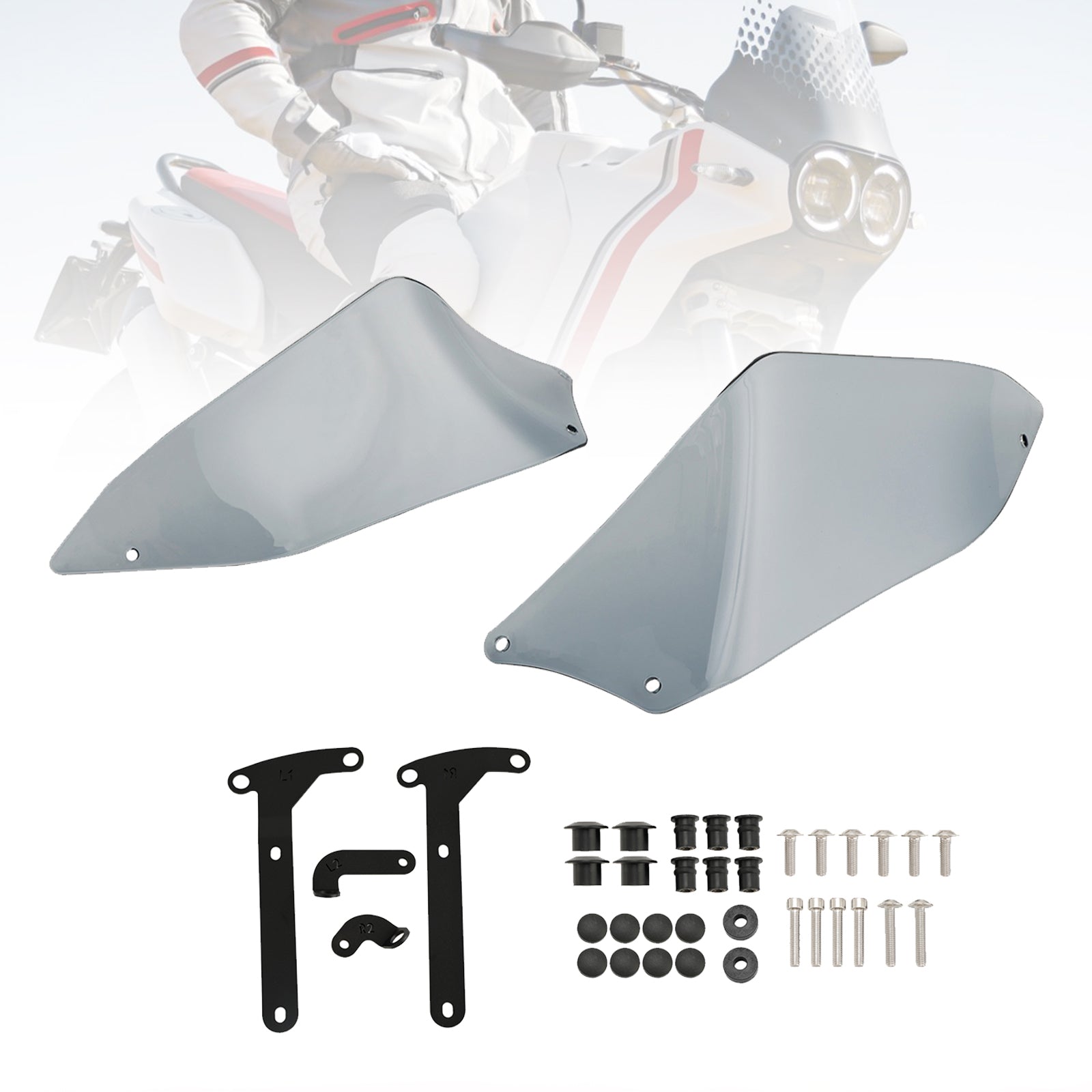 2022-2023 DUCATI Desert X Motorcycle Deflector Side Top