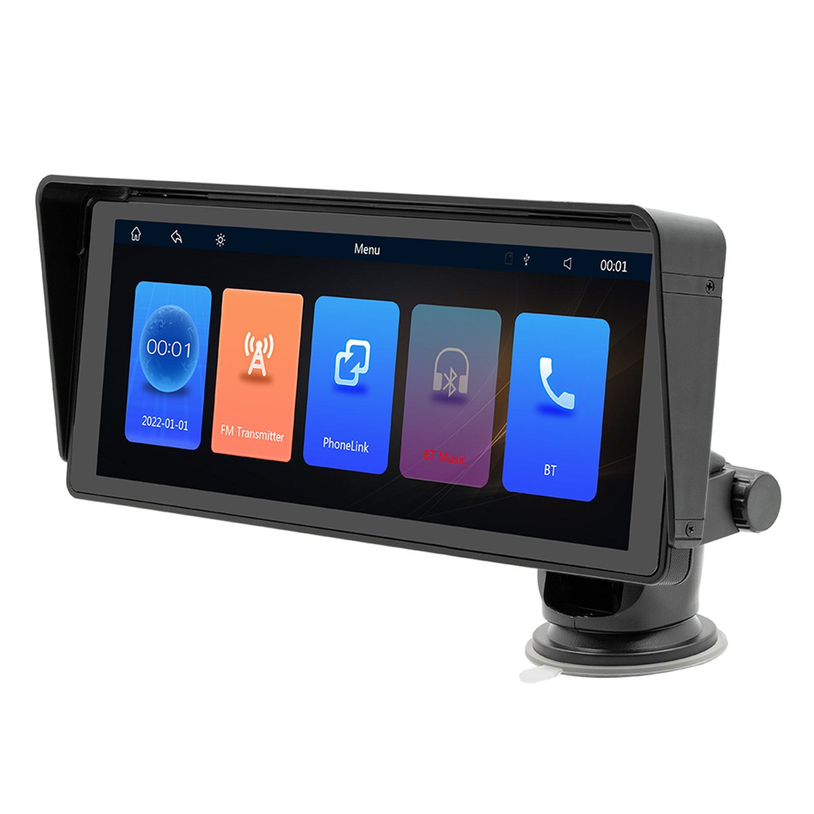 Lecteur MP5 pour voiture, 10.26 pouces, Bluetooth, transmetteur FM, sans fil, Carplay, 4 caméras LED