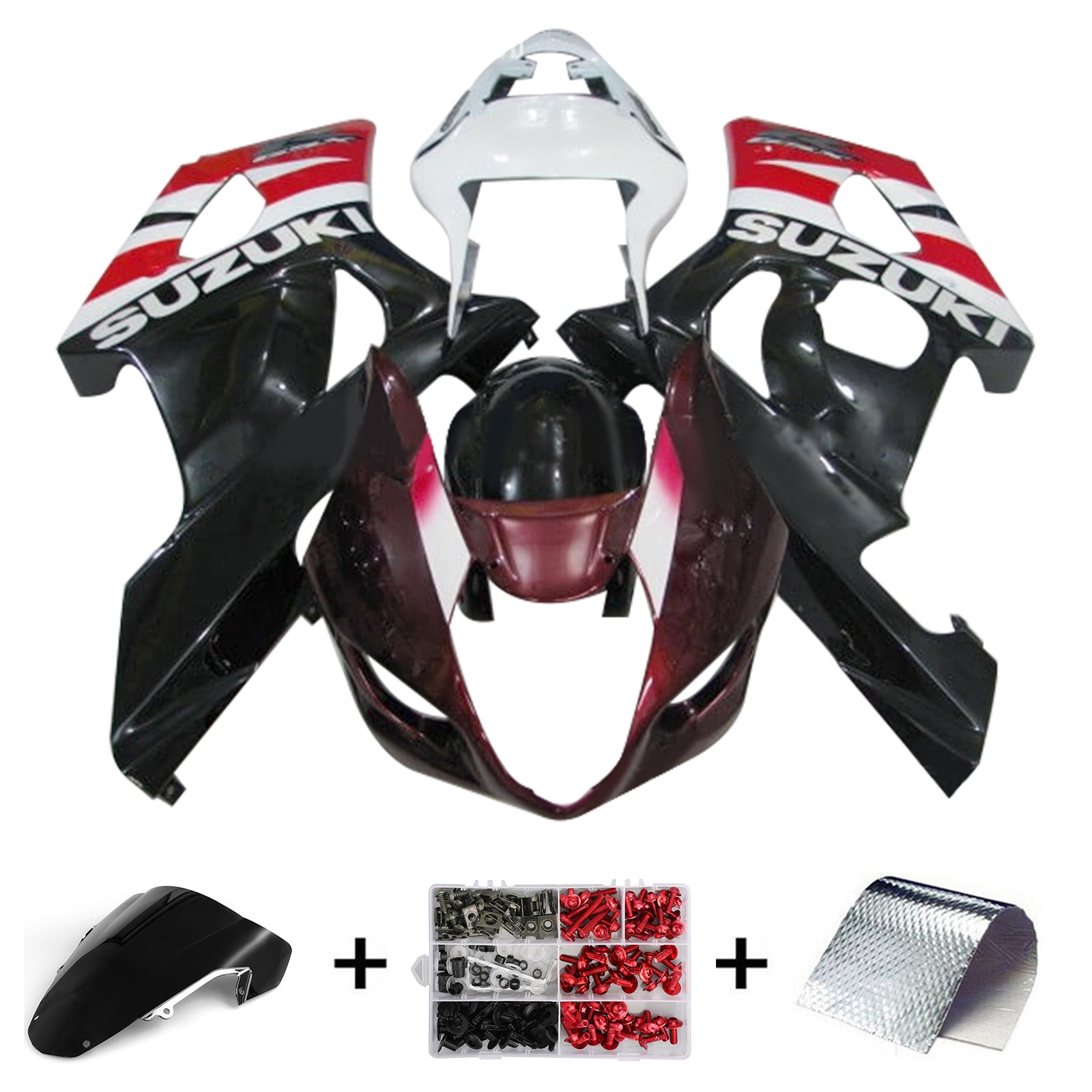 2003-2004 Suzuki GSXR1000 K3 Injection Fairing Kit Karosseri Plast ABS