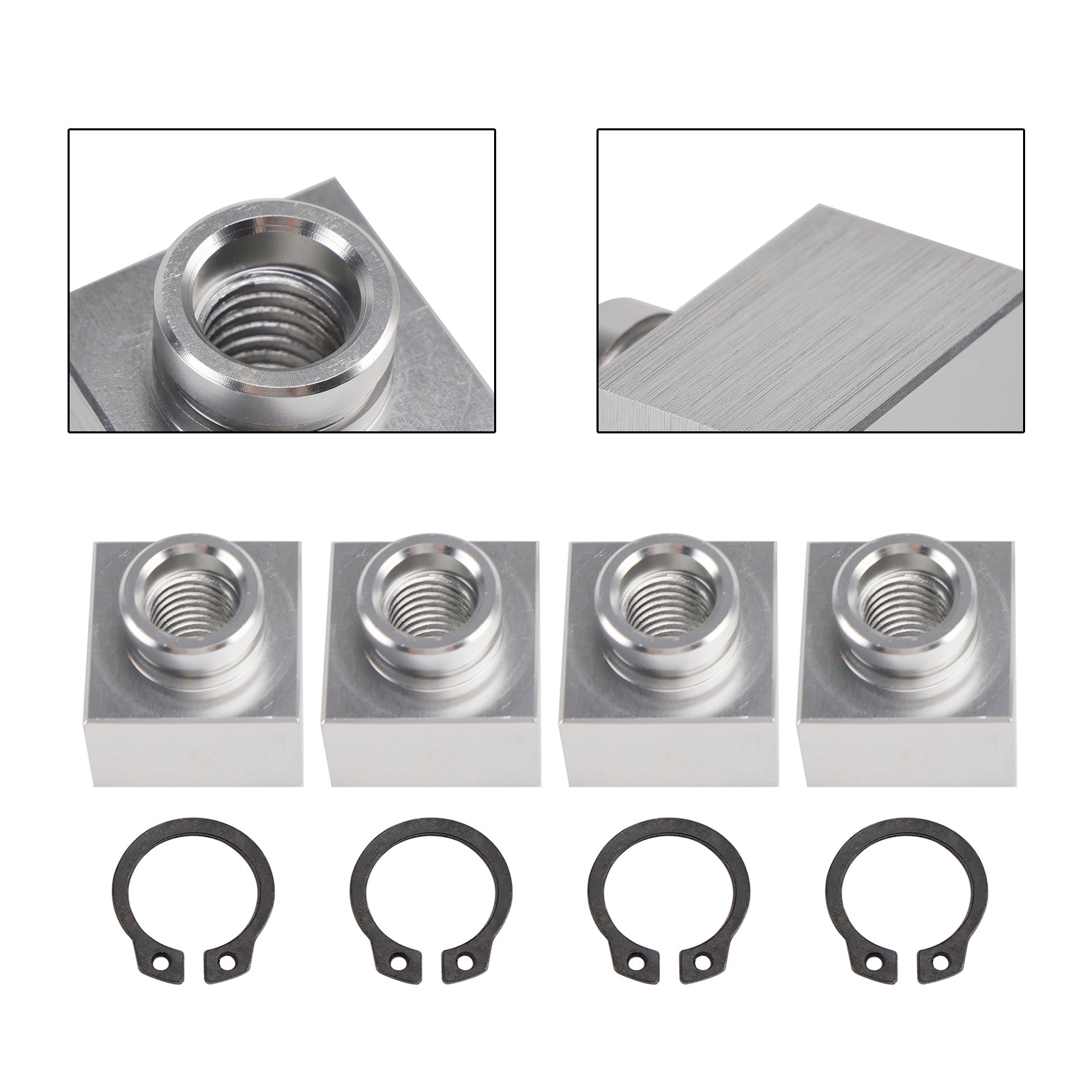 4X Set snöskoter Trailer Insert Mutter & Knäppring 04414 03400 För Triton Xt & Lt
