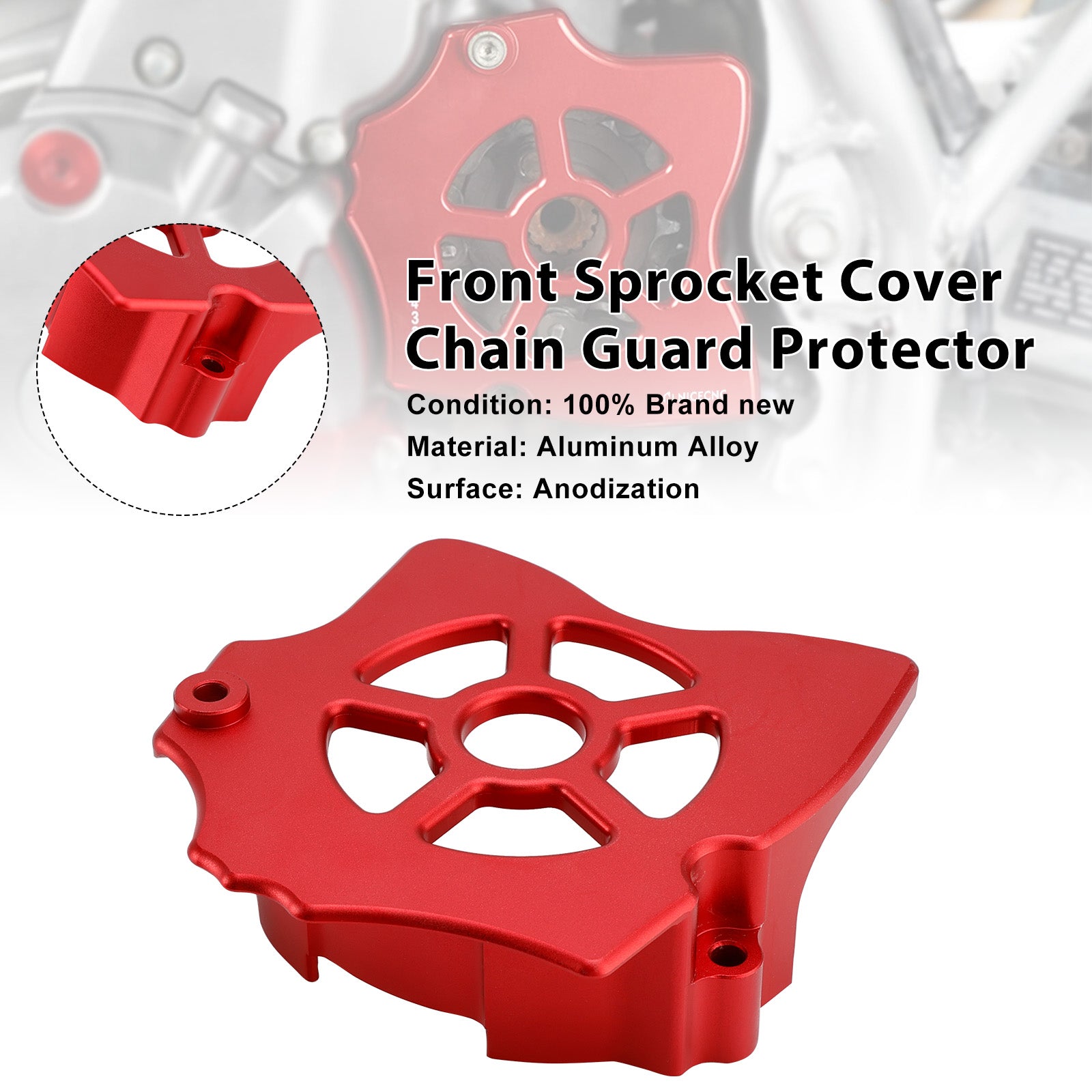 Front Sprocket Cover Chain Guard Protector For Honda XR650L 1993-2025