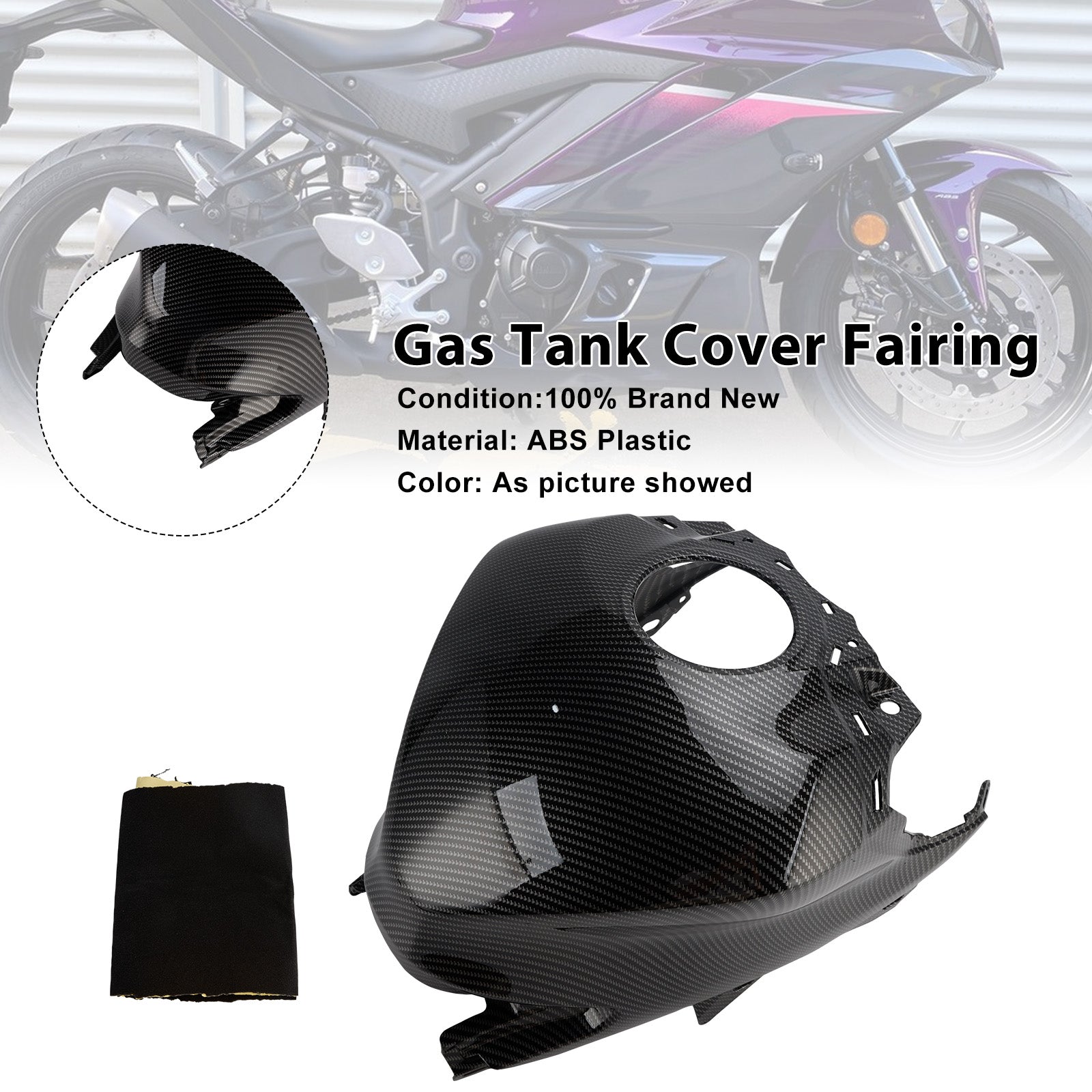 Protecteur de carénage de couvercle de réservoir de gaz, pour Yamaha YZF-R3 R25 2025 – 2026