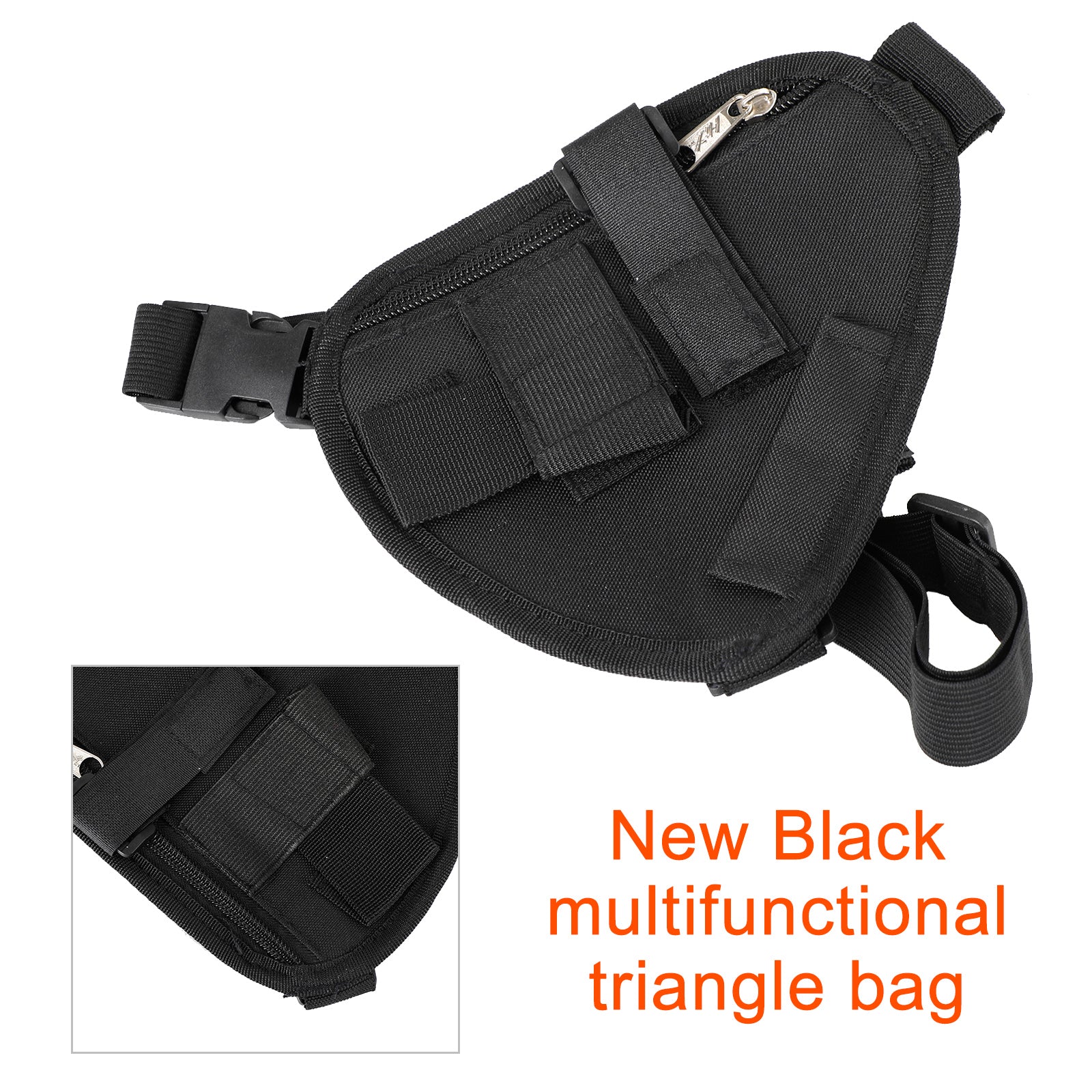 Sac de ceinture triangulaire multifonctionnel tactique, pour les opérations sur le terrain, Radio universelle