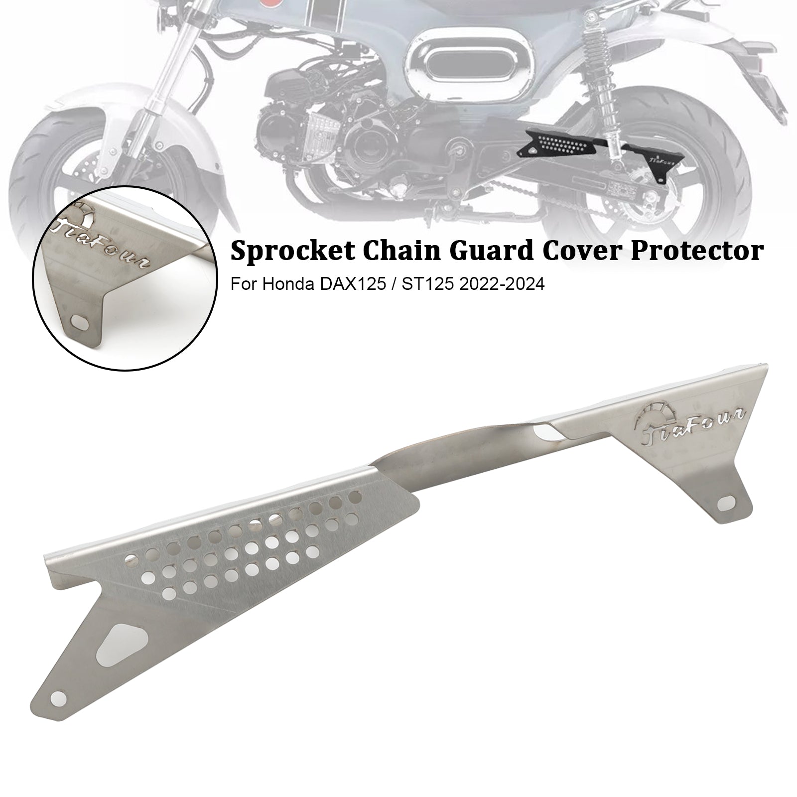 Tandwielkettingbeschermer Cover Protector voor Honda DAX 125 ST125 2022-2024