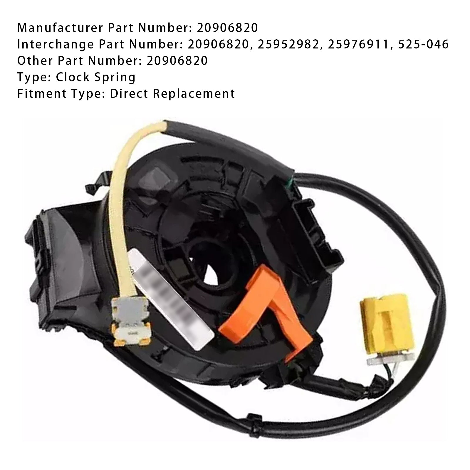 2010-2017 Chevrolet Express GMC Savana 2500 3500 Spring Relógio 20906820