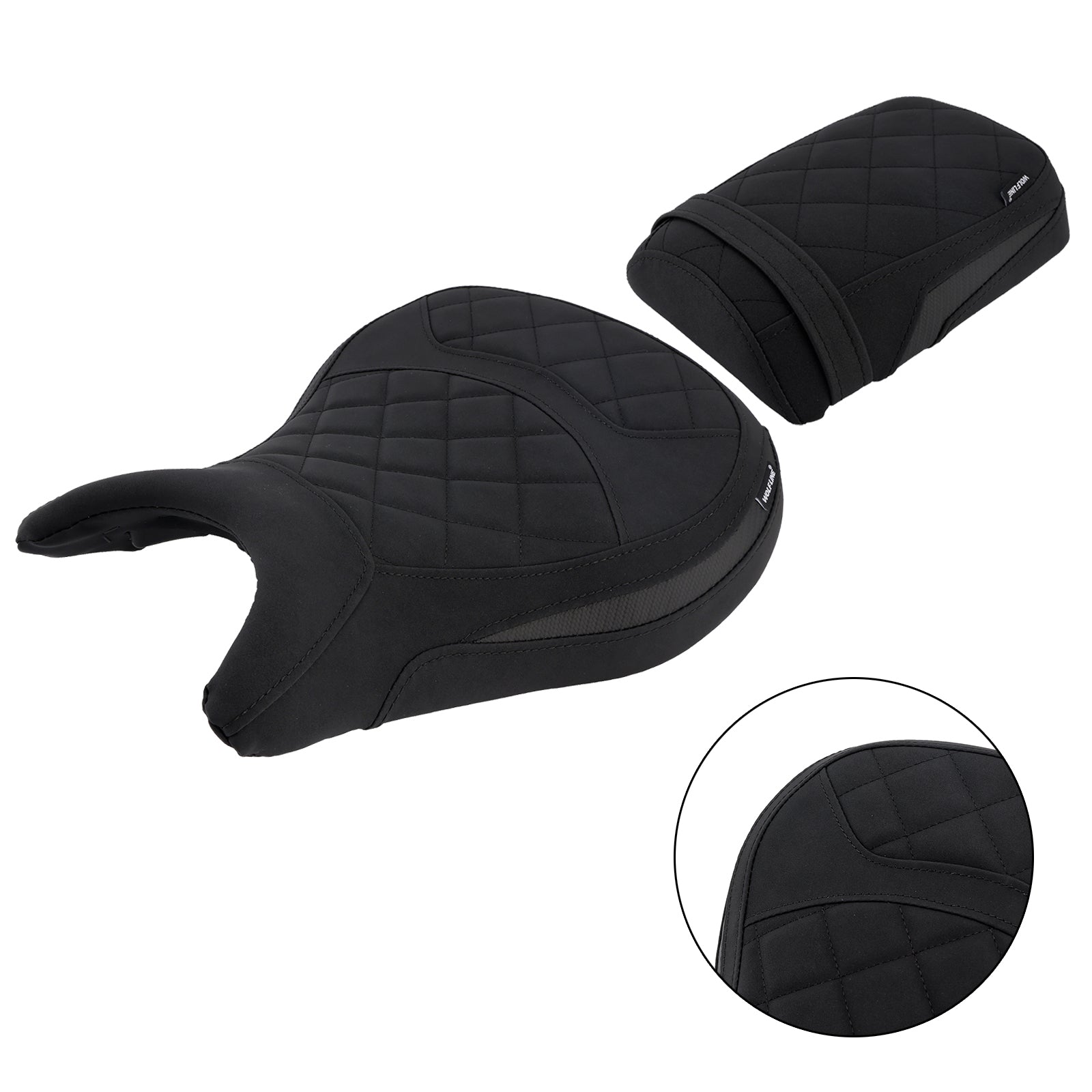Lower Front W/ Rear Seat Lower Pillion Black For Kawasaki Eliminator 500 24-25
