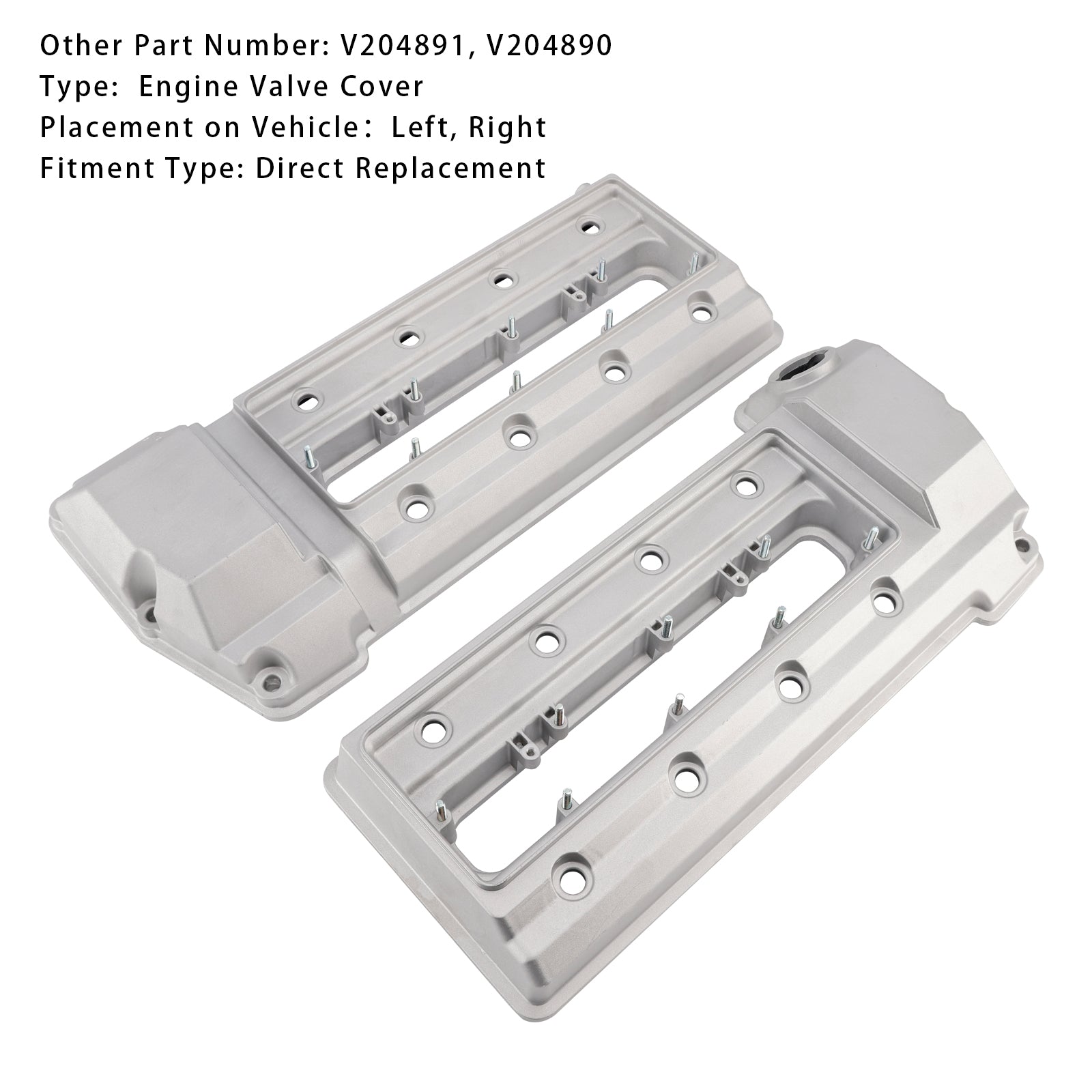 1998-2001 BMW 740iL E38 V8 4.4Cubierta de válvula de motor izquierda+derecha