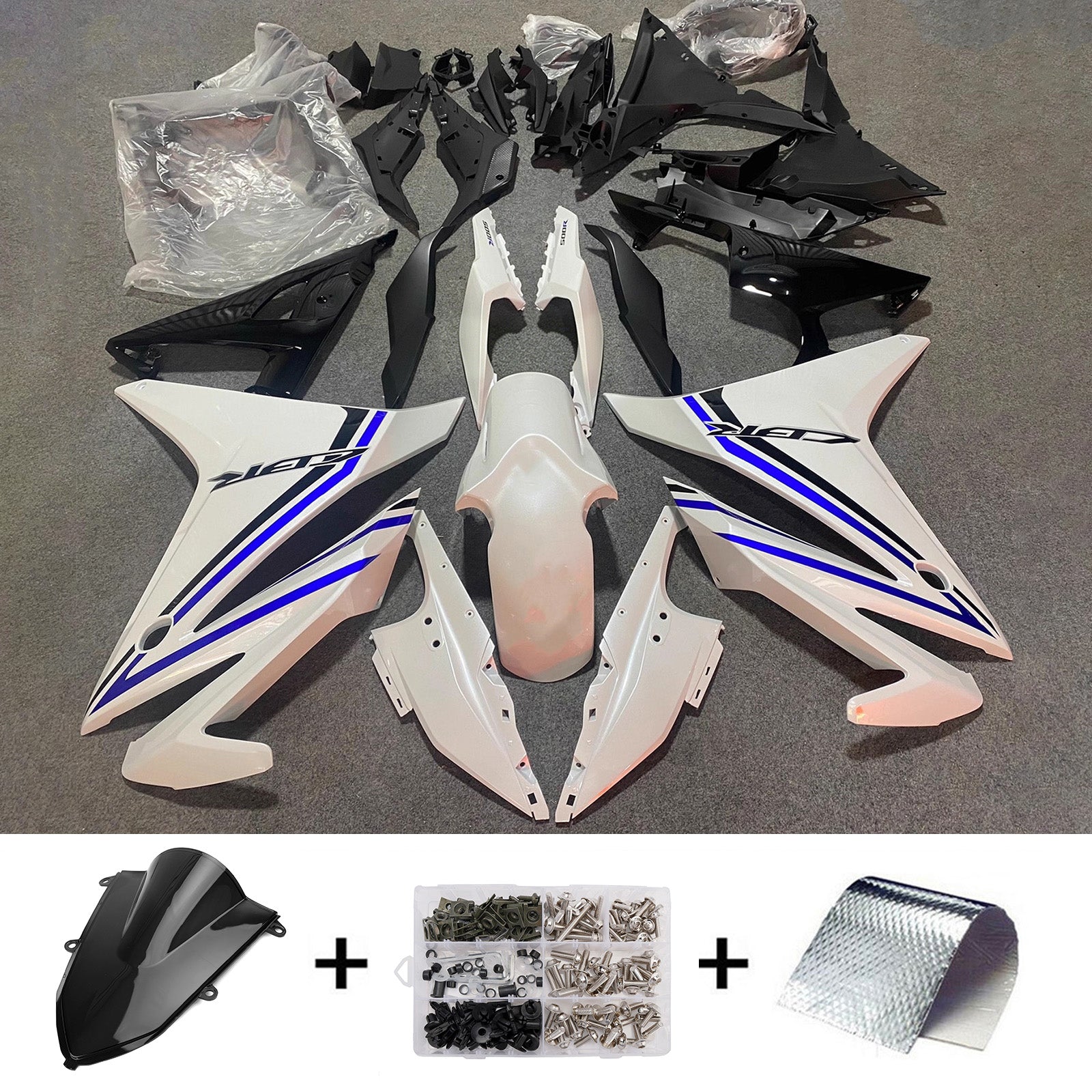 Injection Fairing Kit Bodywork Plastic ABS For Honda CBR500R 2022-2023