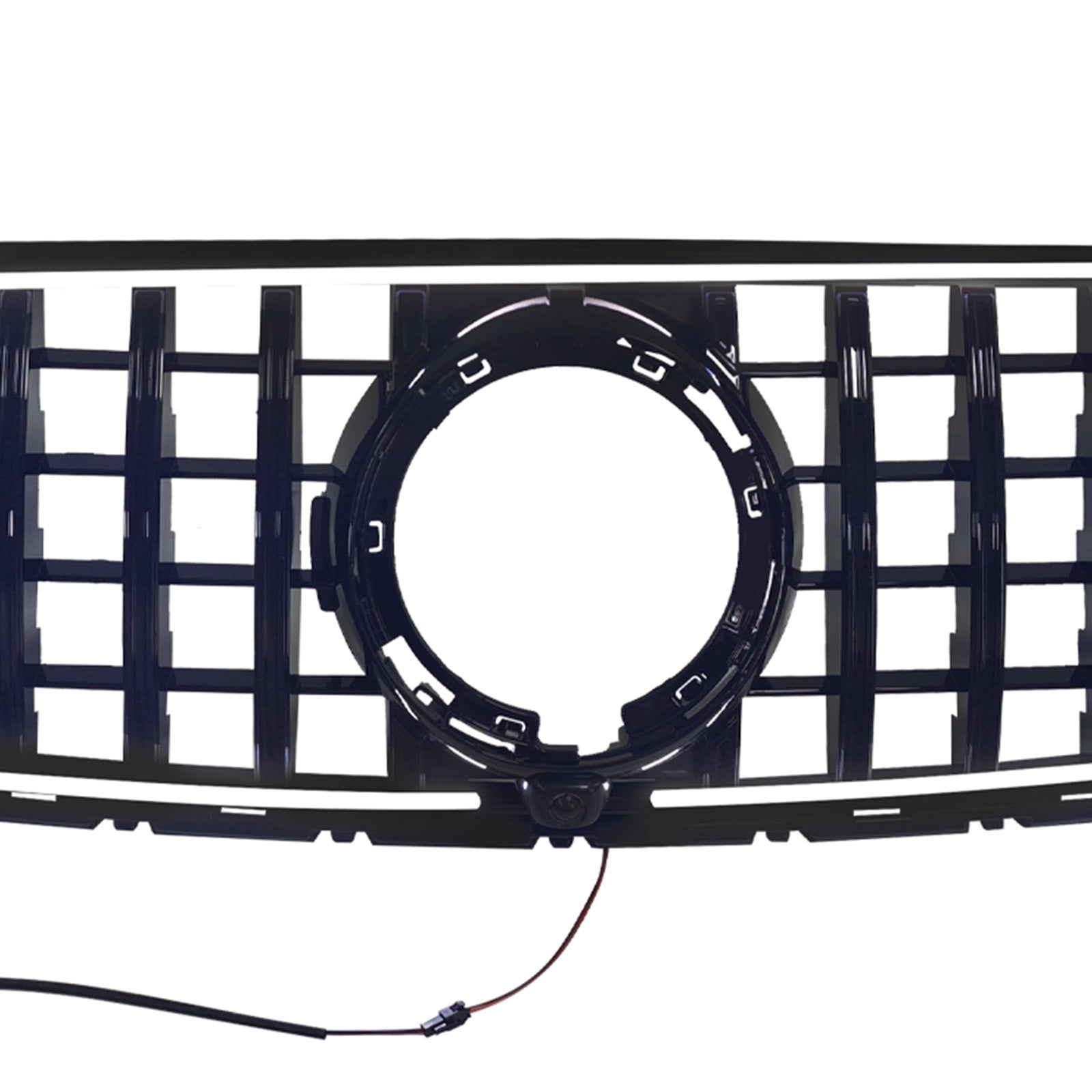 GT-Style Front Bumper Grille Fit Mercedes-Benz X253 GLC250 GLC300 2020-2022