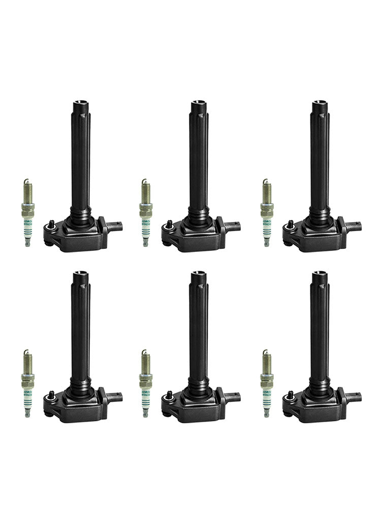 6pcs Ignition Coil +Spark Plug UF648 For Dodge Chrysler Ram Jeep 3.6L