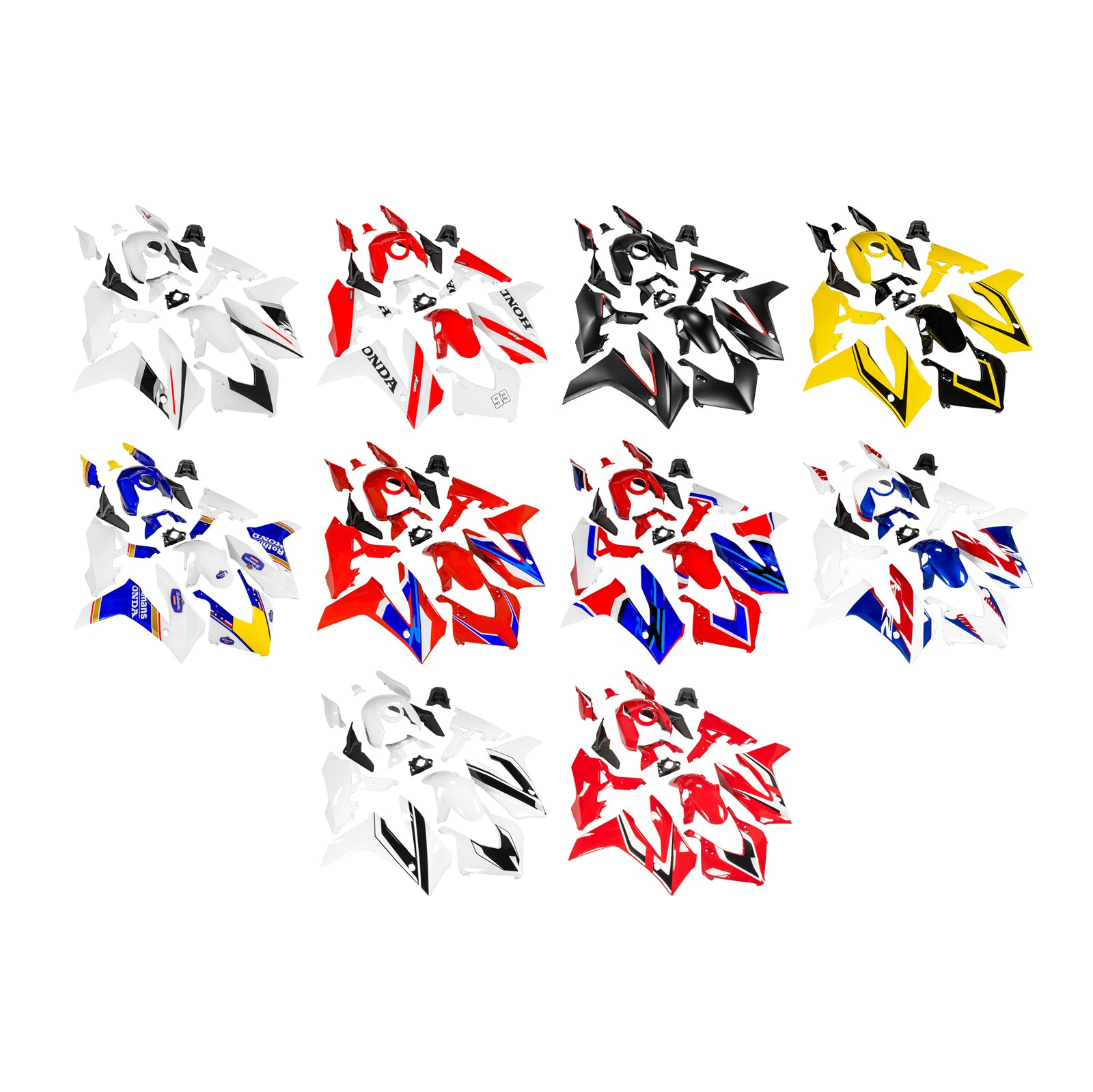 Kit de carenado de carrocería de plástico ABS de inyección para Honda CBR650R 2024-2025