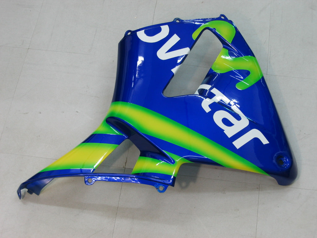 2005-2006 Honda CBR 600 RR blauw en groen Movistar Racing stroomlijnkappen algemeen