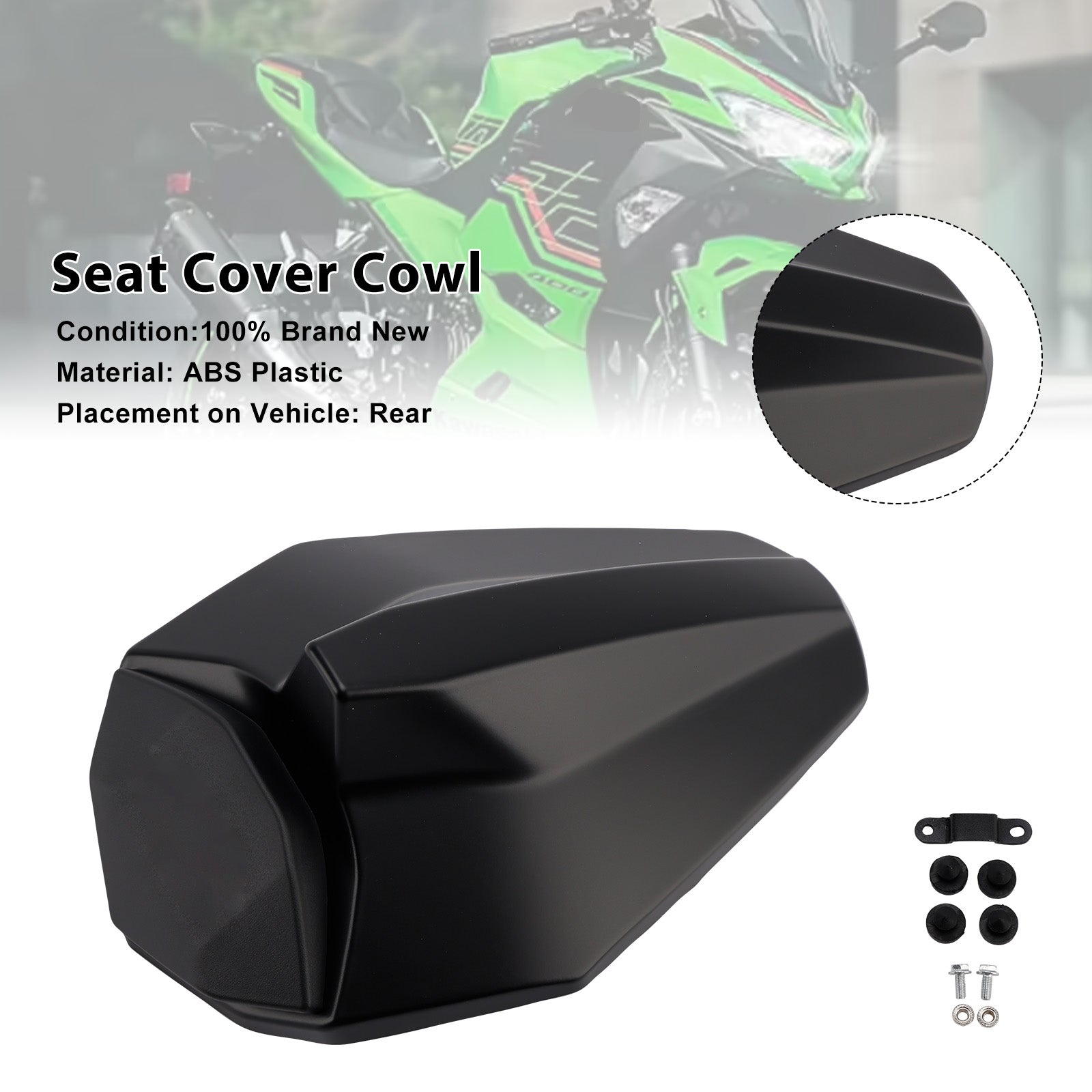 Racing Tail Rear Seat Fairing Cowl for Kawasaki ZX25R ZX4R ZX4RR 20-25