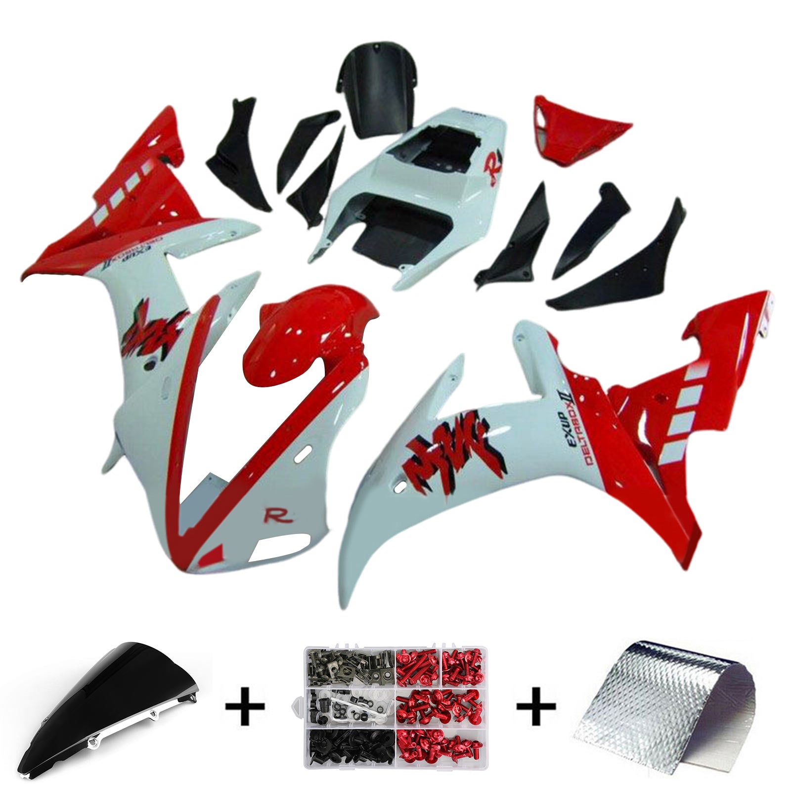 2002-2003 Yamaha YZF 1000 R1 Injectiekuipset Carrosserie Kunststof ABS