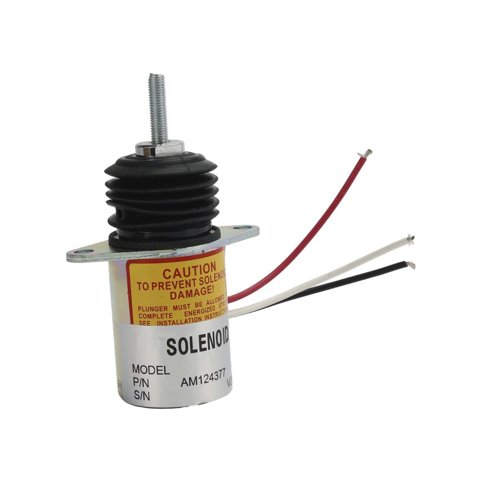 12V Fuel Shut off Solenoid AM124379 AM124377 For John Deere 655 755 856