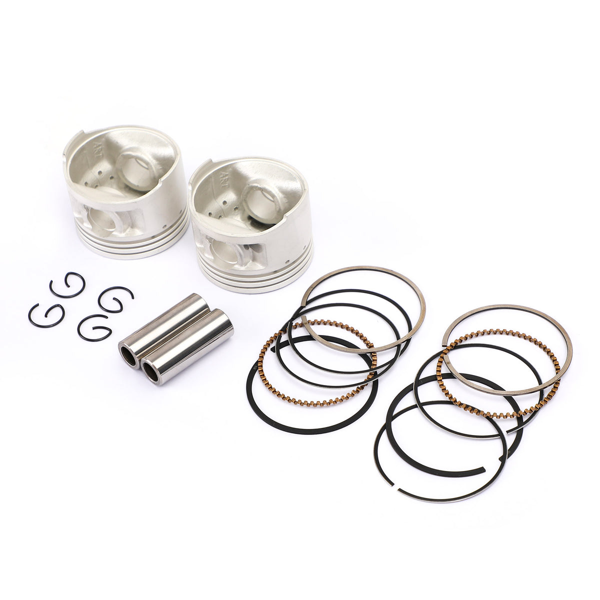 1988-1990 Yamaha XV250 Route 66 2 Set Piston Ring Pin Kit Std 49Mm Generic
