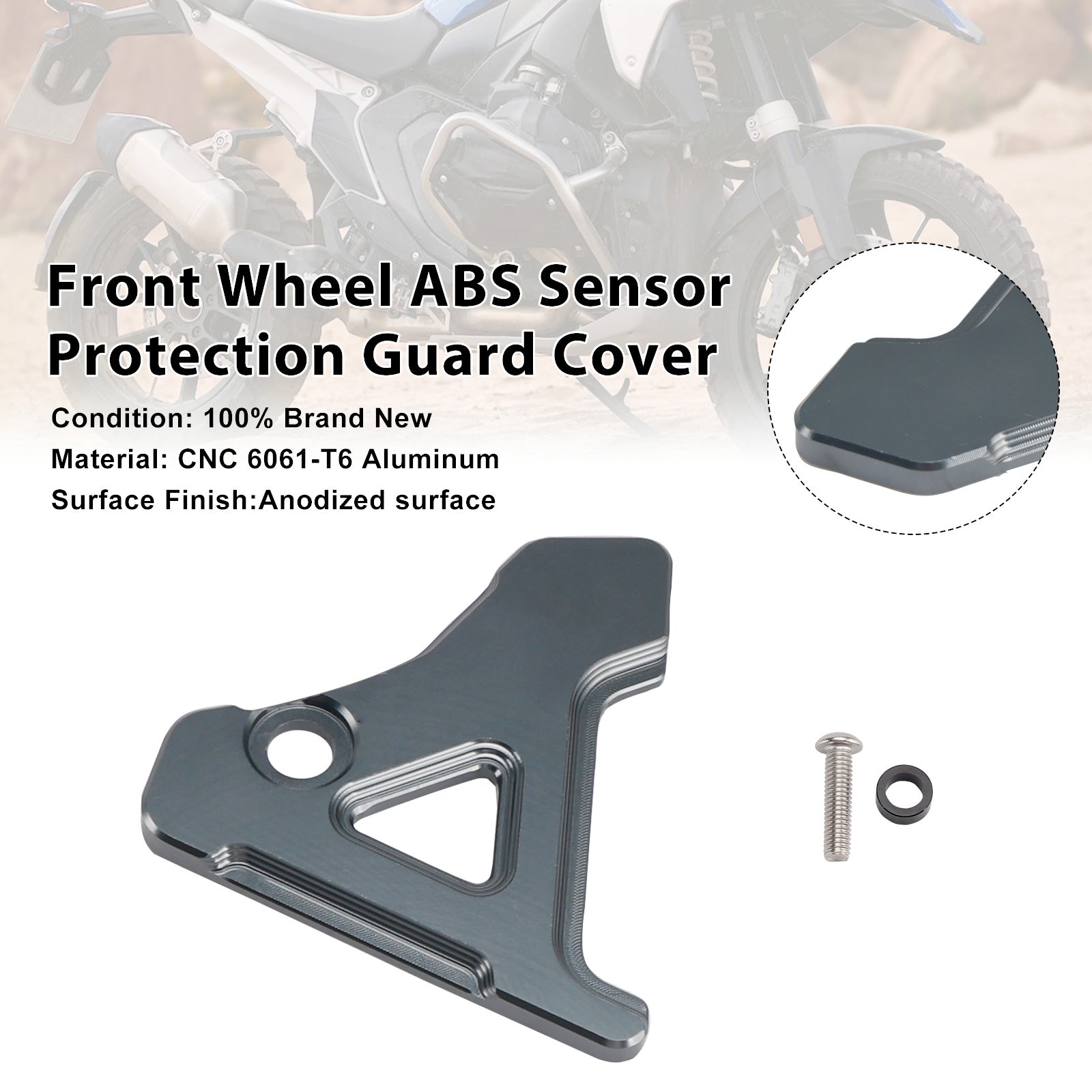 Garde de Protection de capteur ABS de roue avant pour BMW R1300GS/ADV 23-25