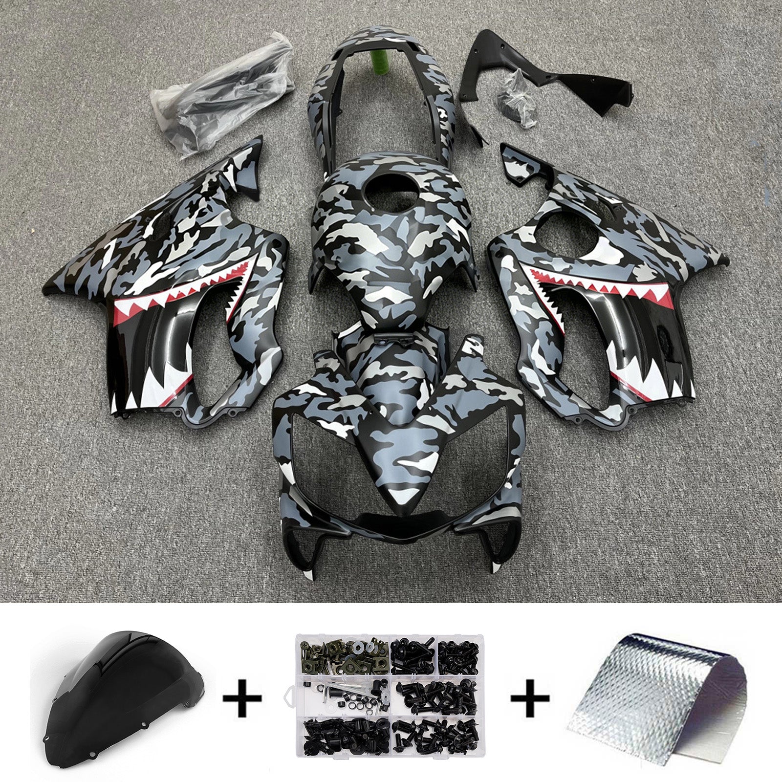 Injection Fairing Kit Bodywork Plastic ABS For Honda CBR600 F4i 2004-2007
