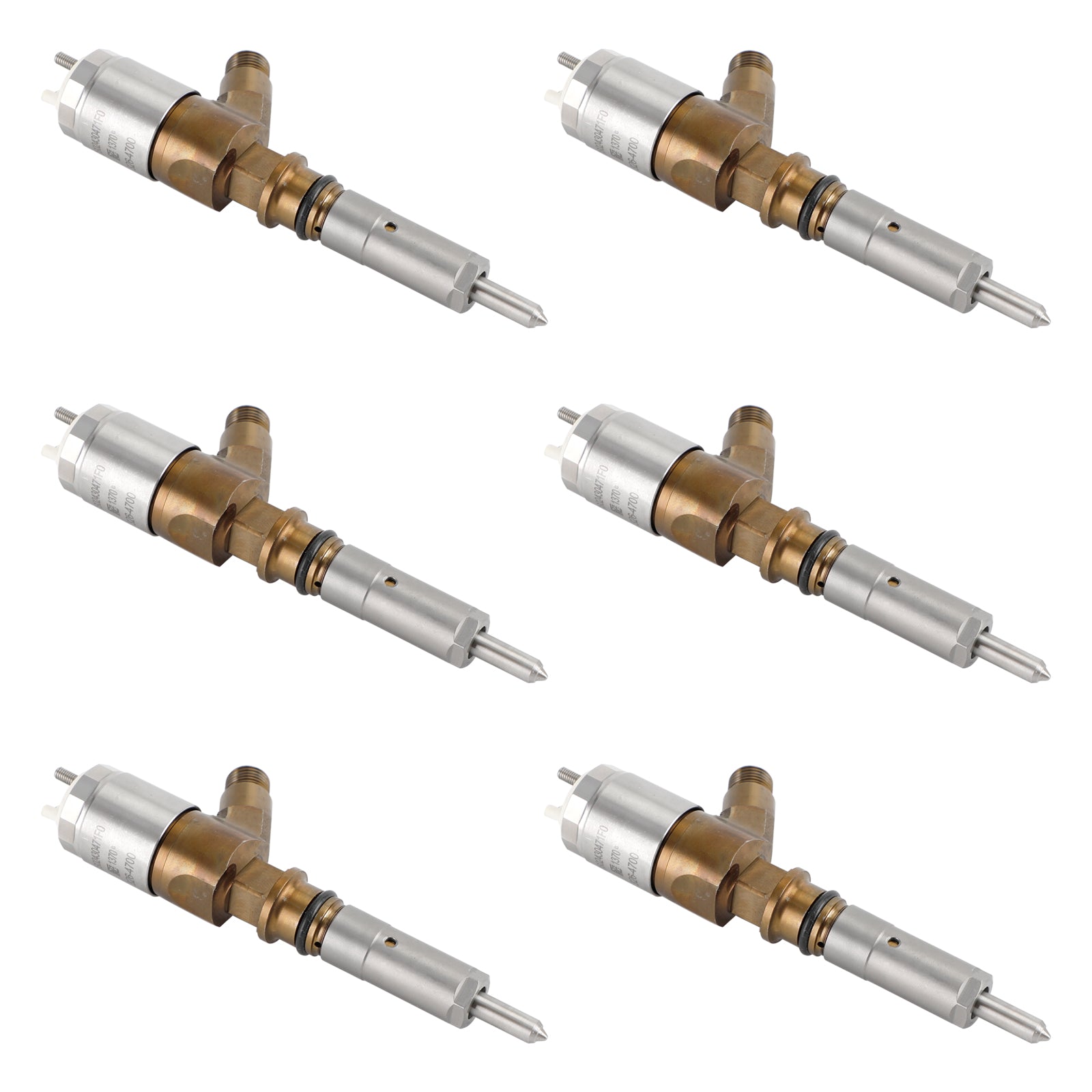 Injecteurs de carburant 3264700 adaptés à Caterpillar C6 C6.4, pour pelle CAT 320D, 6 pièces