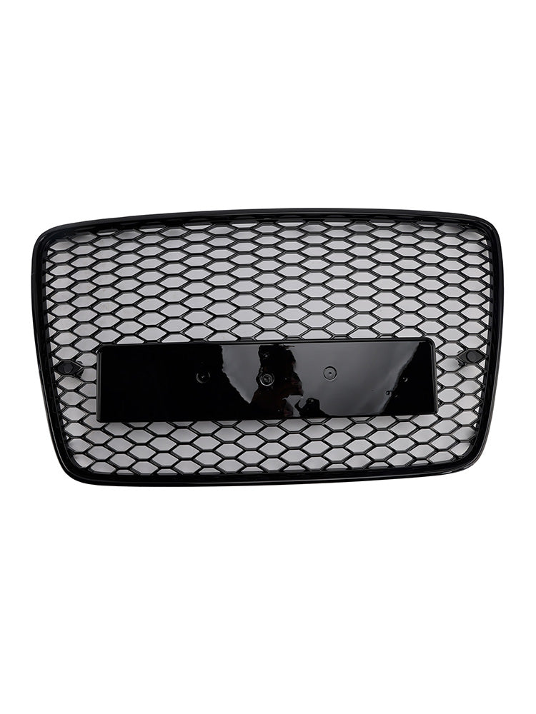 Front Bumper Radiator Vent Mesh Grille Grill For 2005-2015 Audi Q7 SQ7 Gloss Black