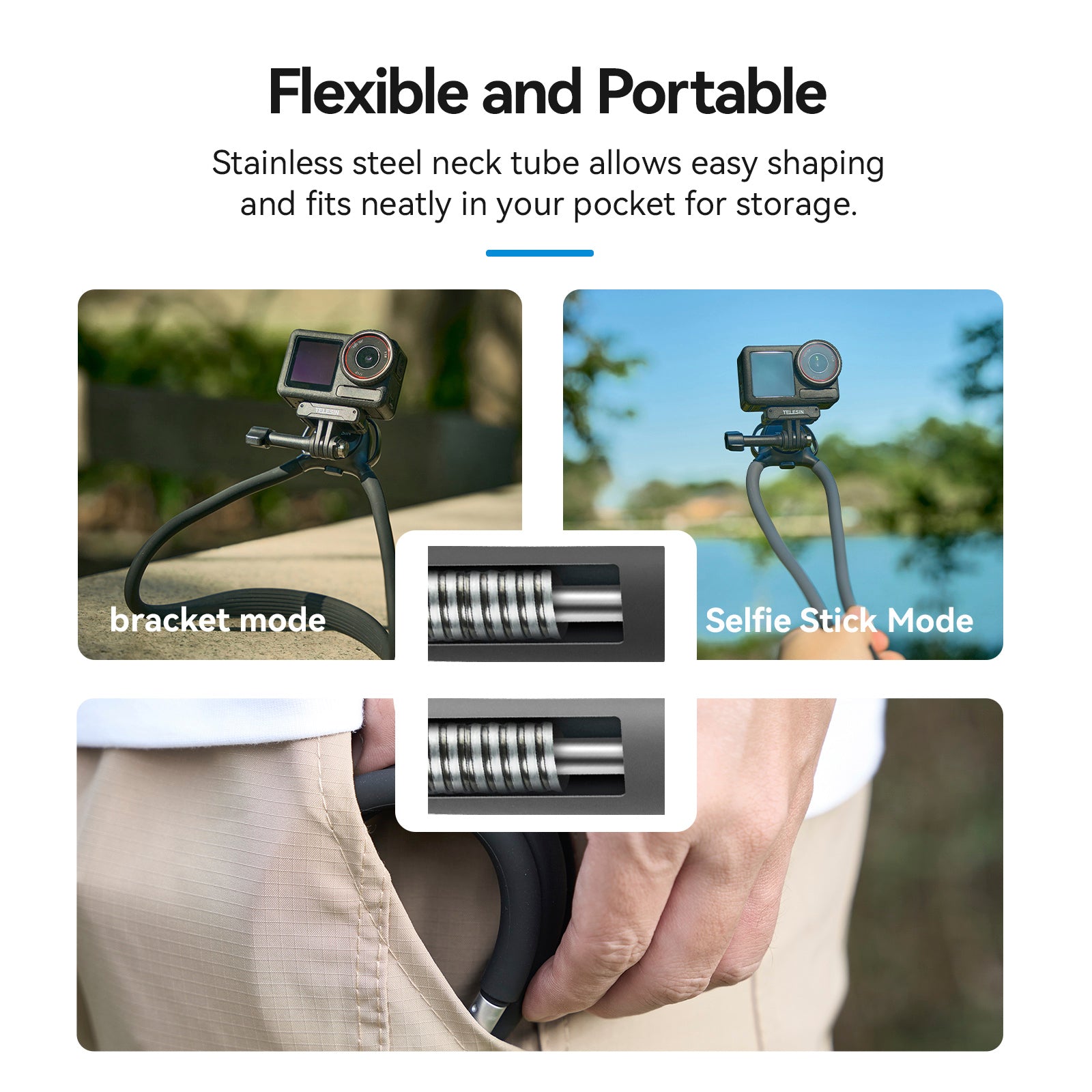 Twee in één magnetisch nekhalster luchtkussenvulling camera nekhouder SE2.0