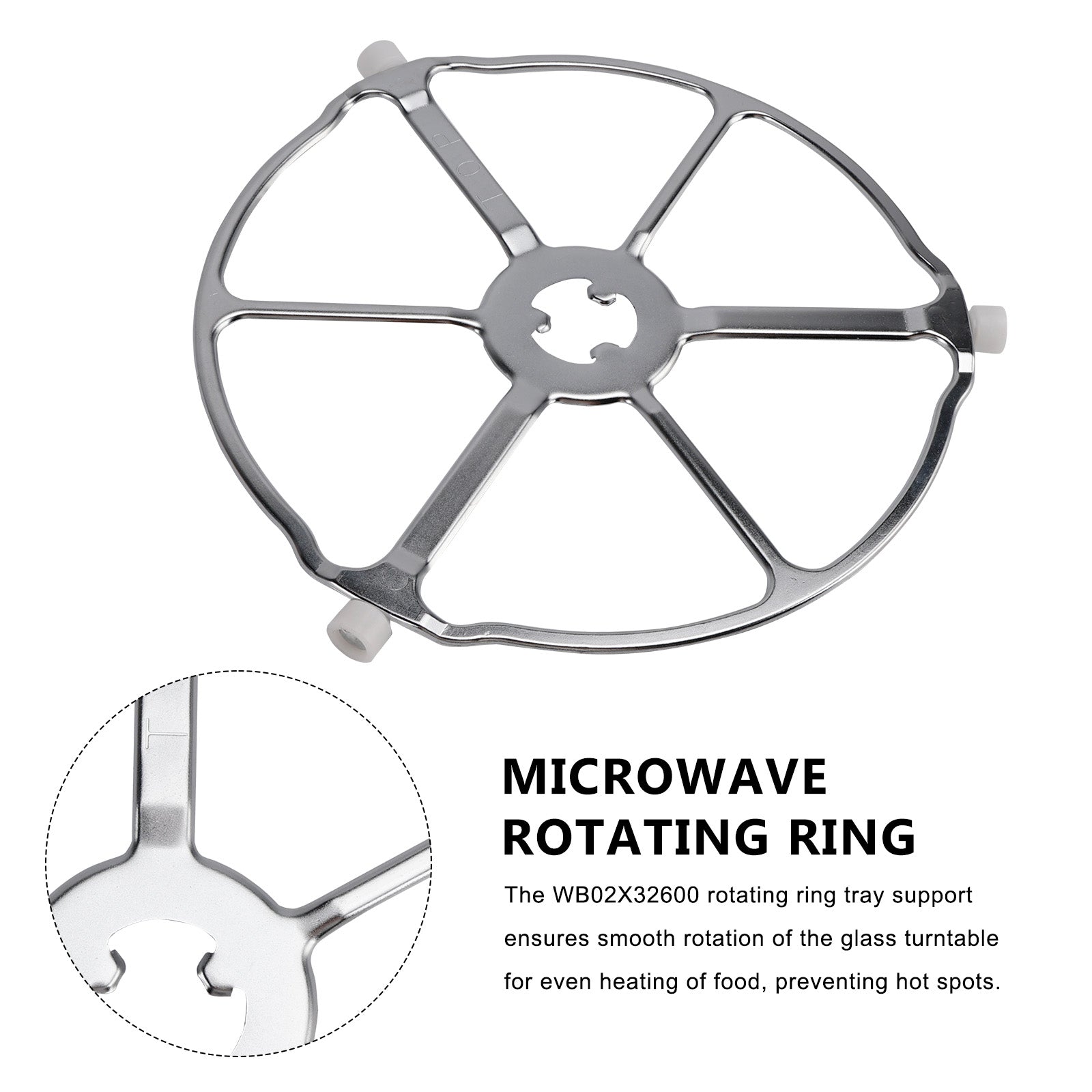 WB02X32600 WB06X10651 for GE Mikrobølgeovn Roller Ring Tray Support