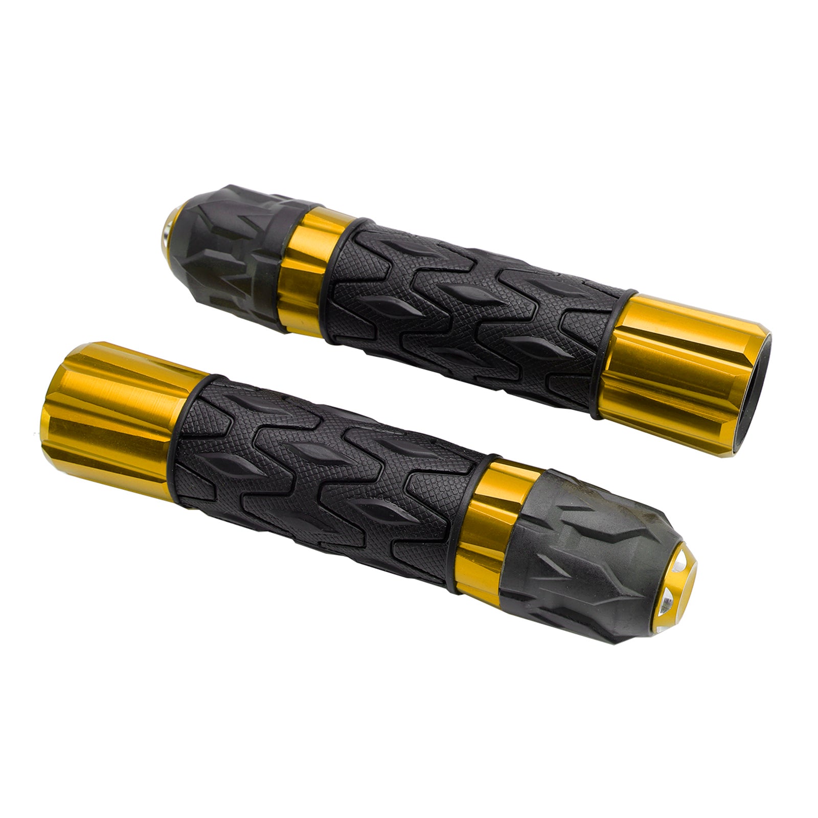 7/8"/22mm Motorfiets Stuur Handgrepen CNC Universeel Rood Voor Motorfietsen Zilver