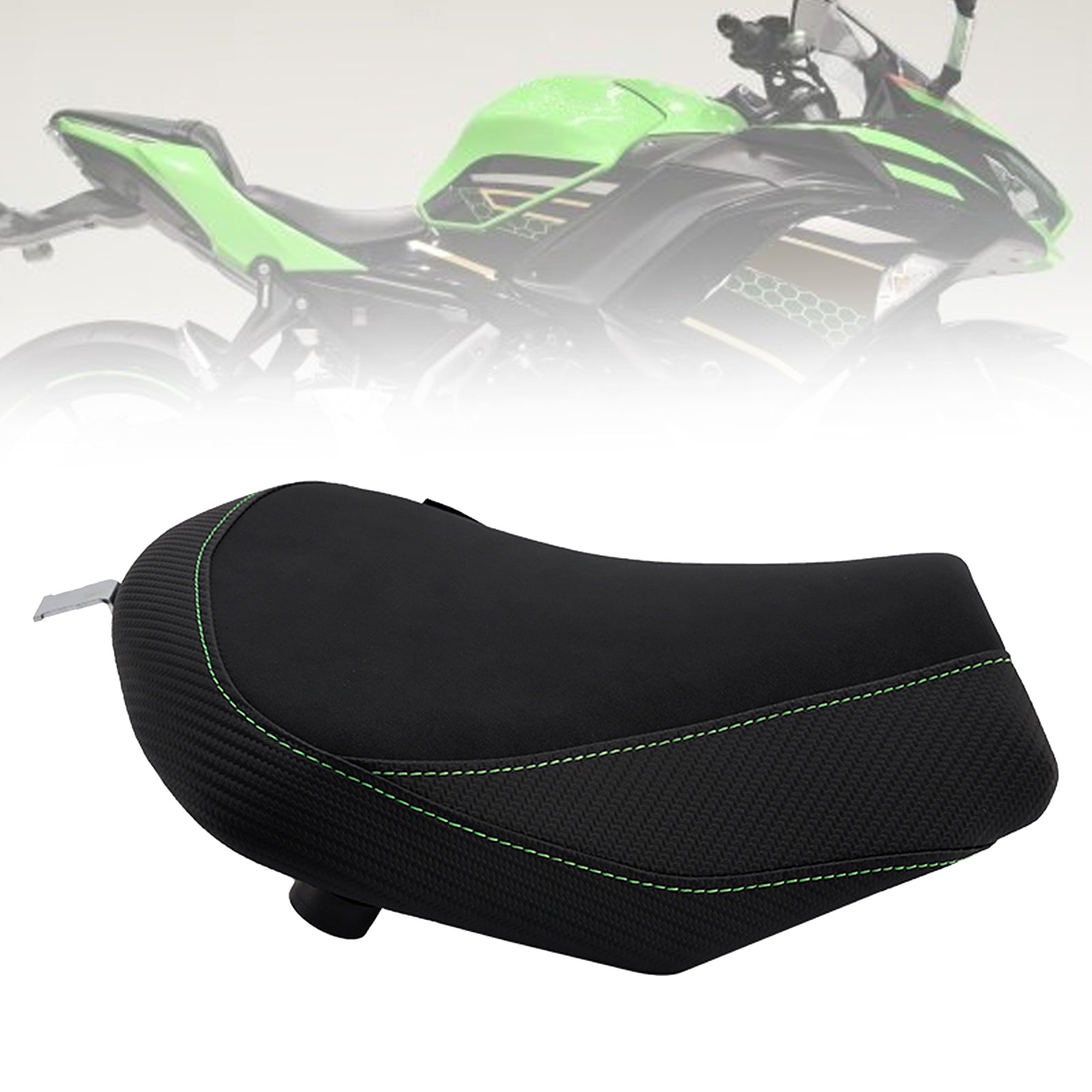 2017-2025 Kawasaki Ninja 650 Z650 Front Driver Raider Seat Pillion Saddle White