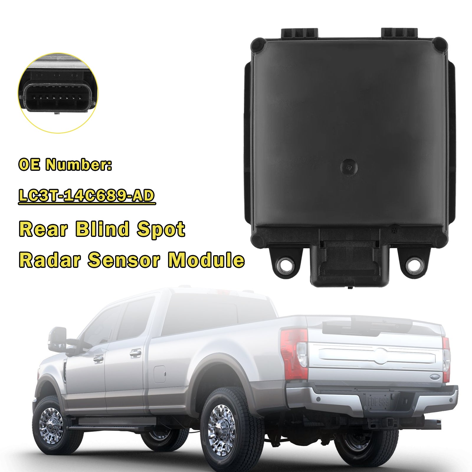 Rear Blind Spot Radar Sensor Module LC3T-14C689-AD For Ford Explorer F-250 F-350