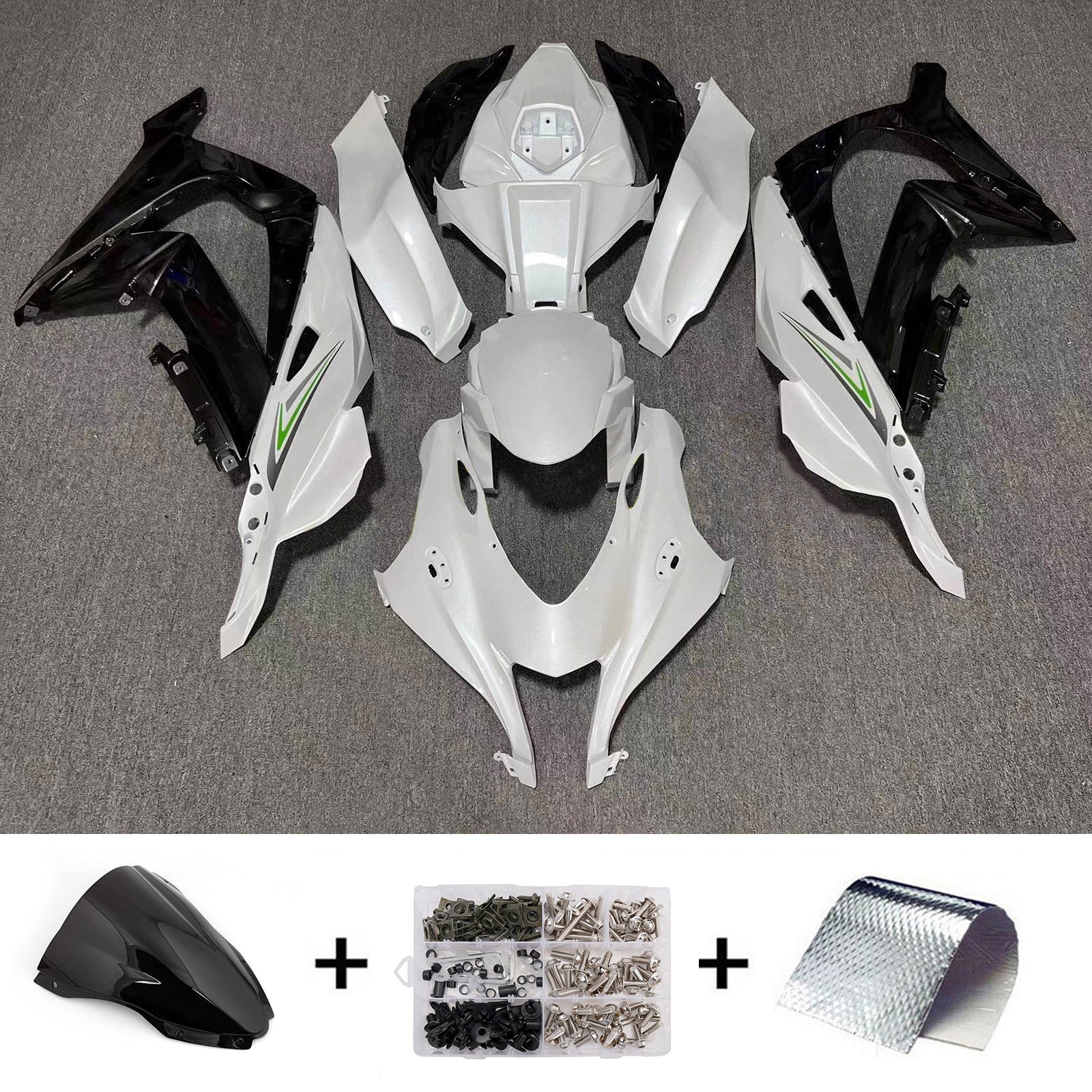 Injection Fairing Kit Bodywork Plastic ABS fit For Kawasaki ZX10R 2016-2020