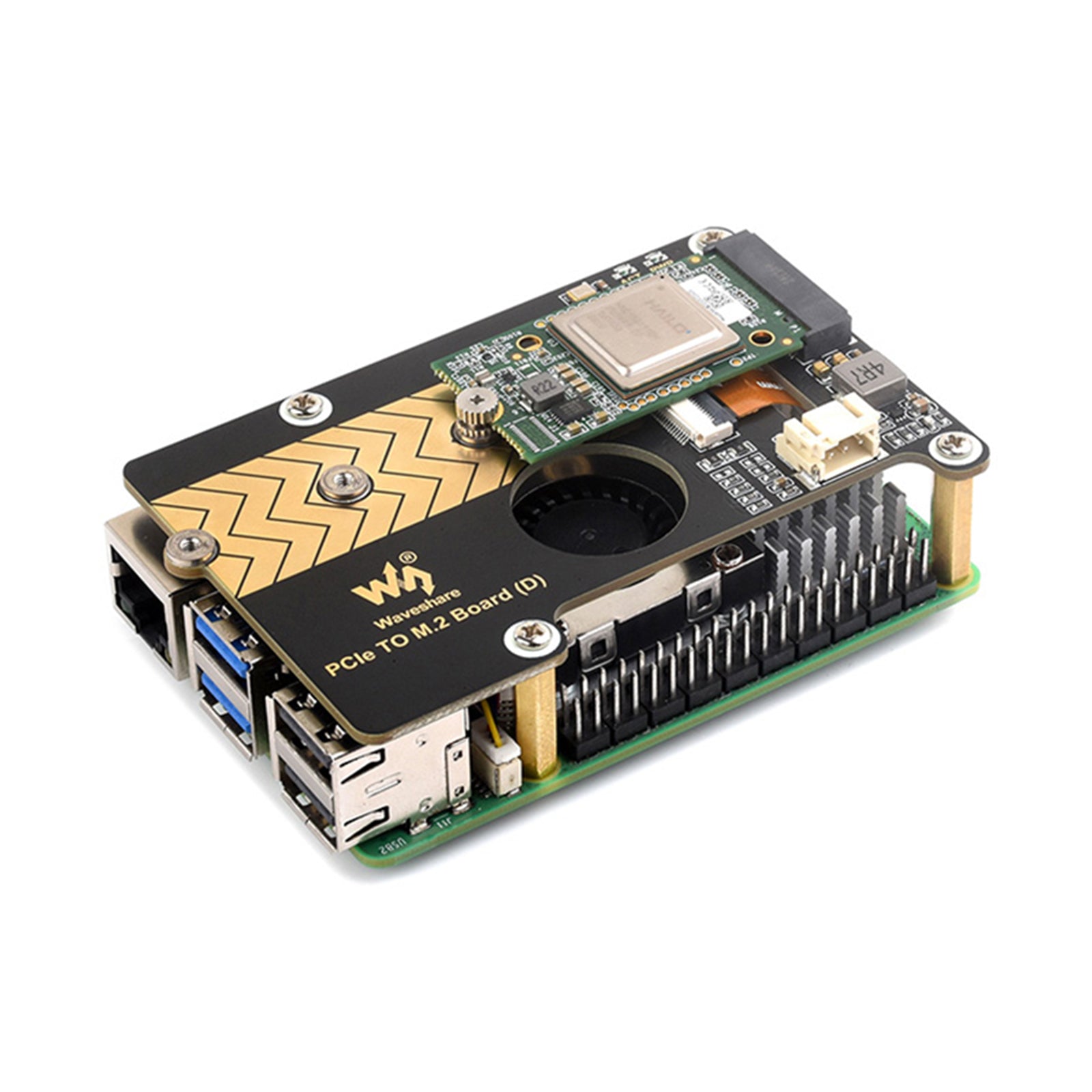 Carte d'extension de transmission Raspberry Pi 5 PCIE vers M.2, Rotor d'interface 8Gbps